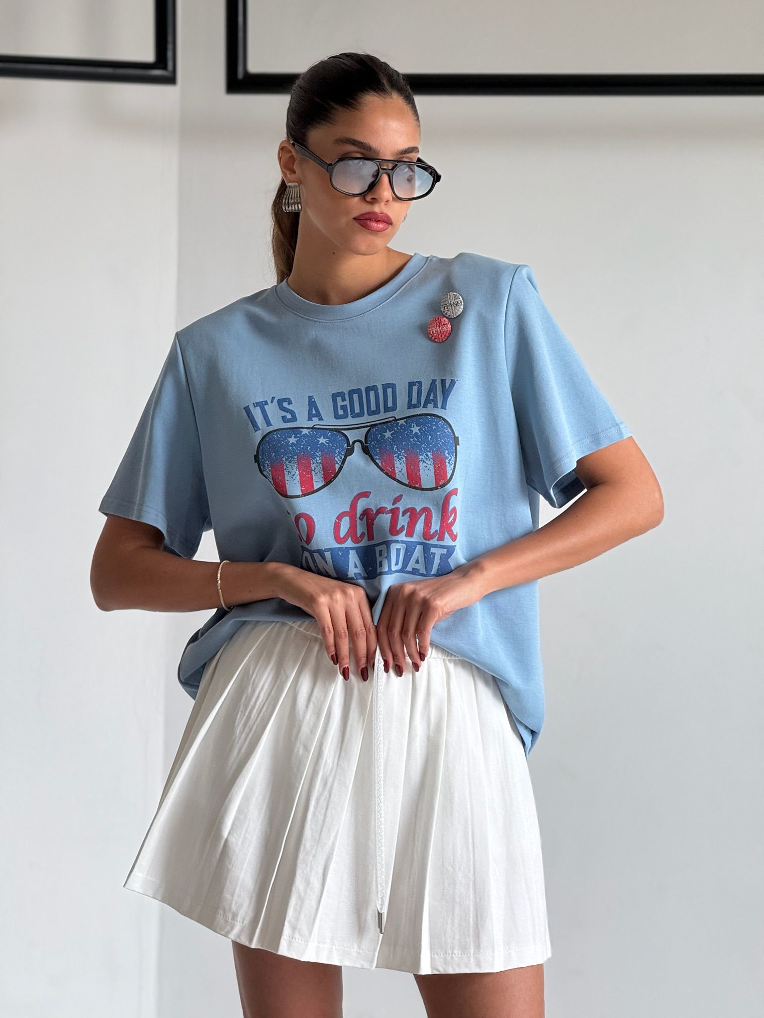 חצאית תומר לבן