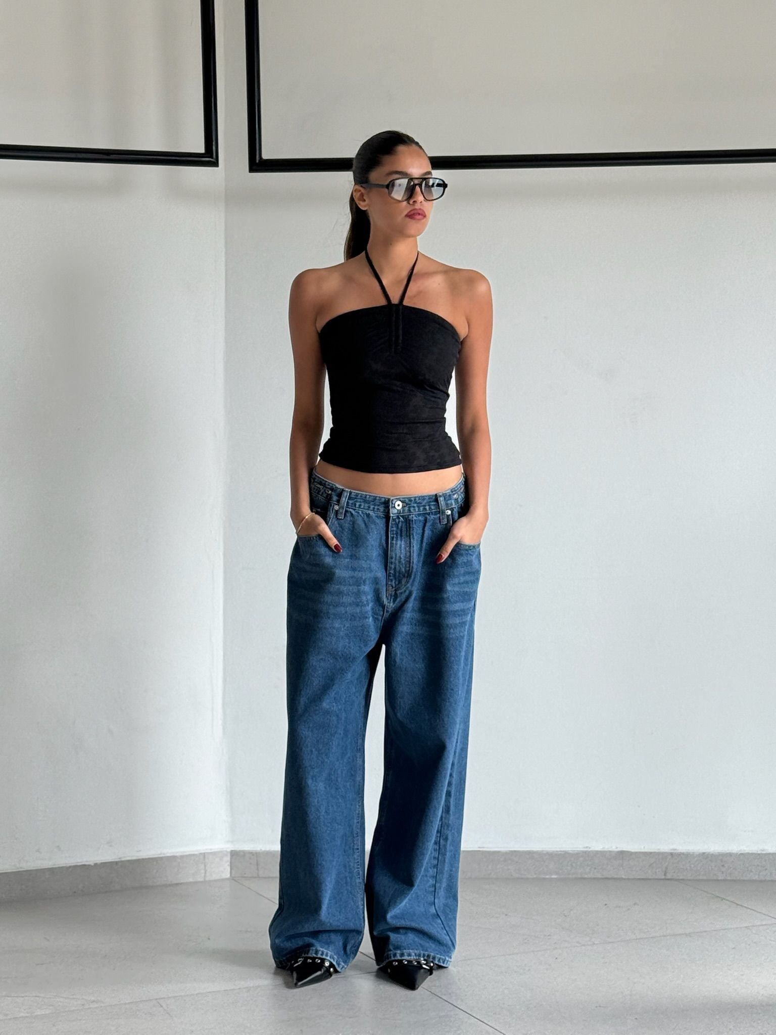 ג'ינס אורי כחול