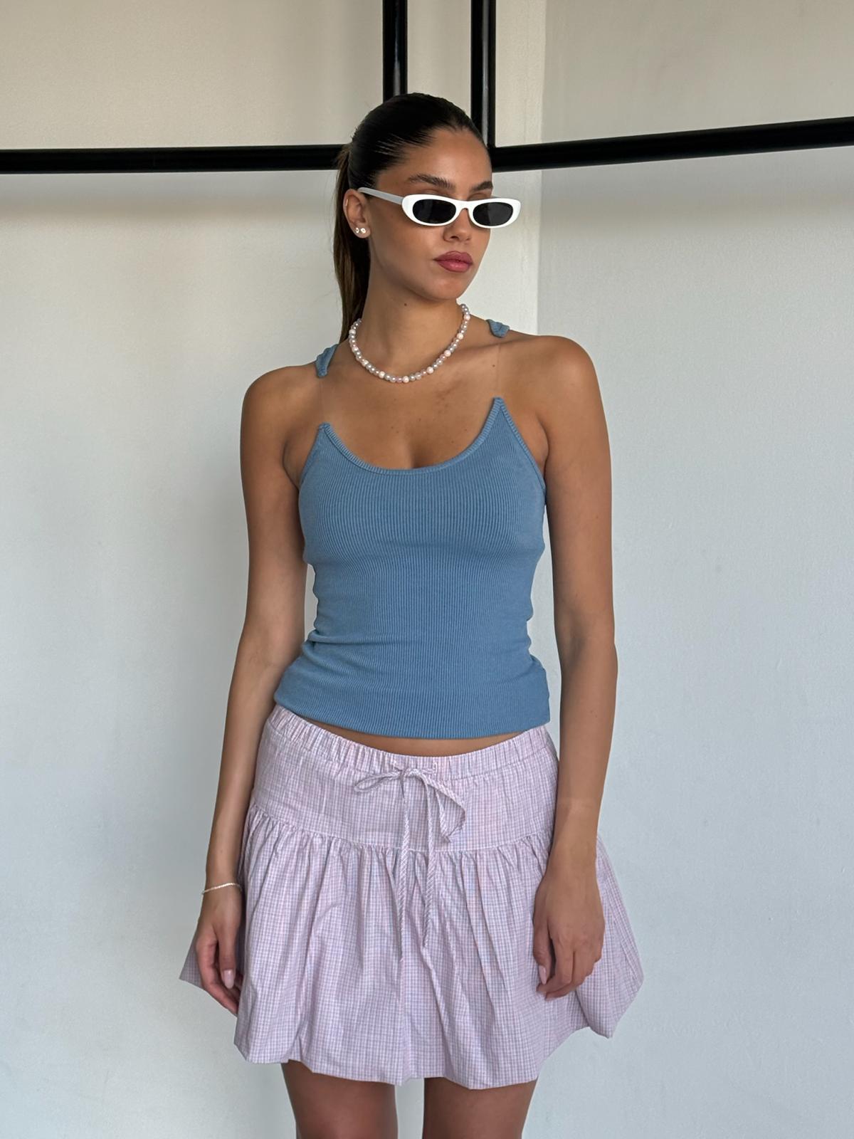 גופיית קלואה תכלת