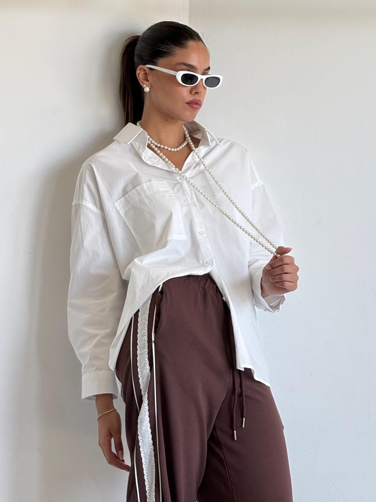 מכנס לין בורדו