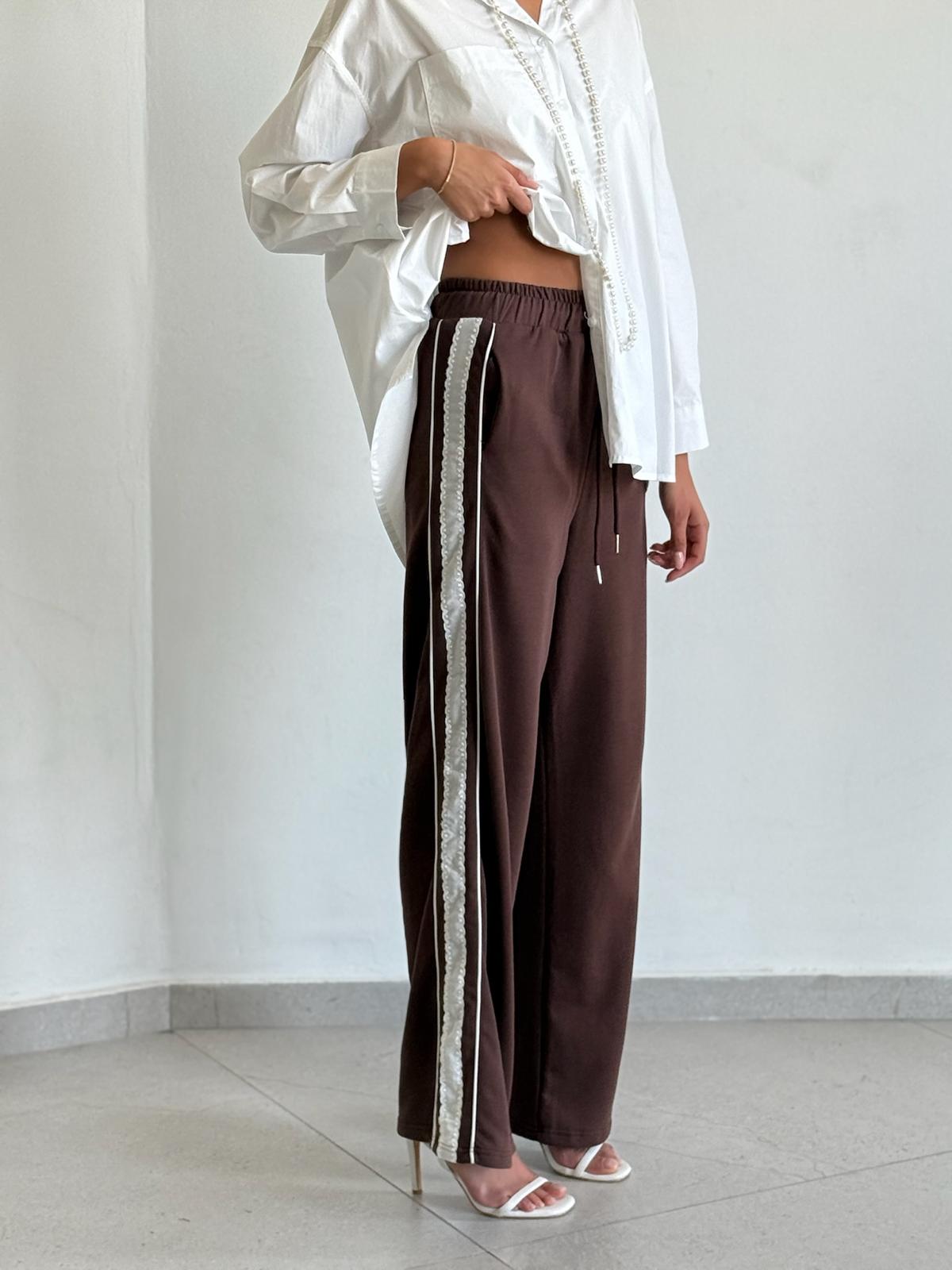 מכנס לין בורדו