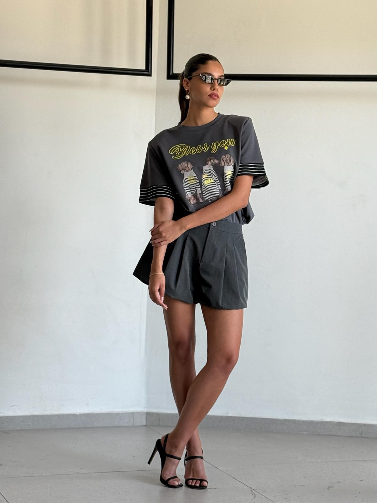 חולצת מיתר אפור