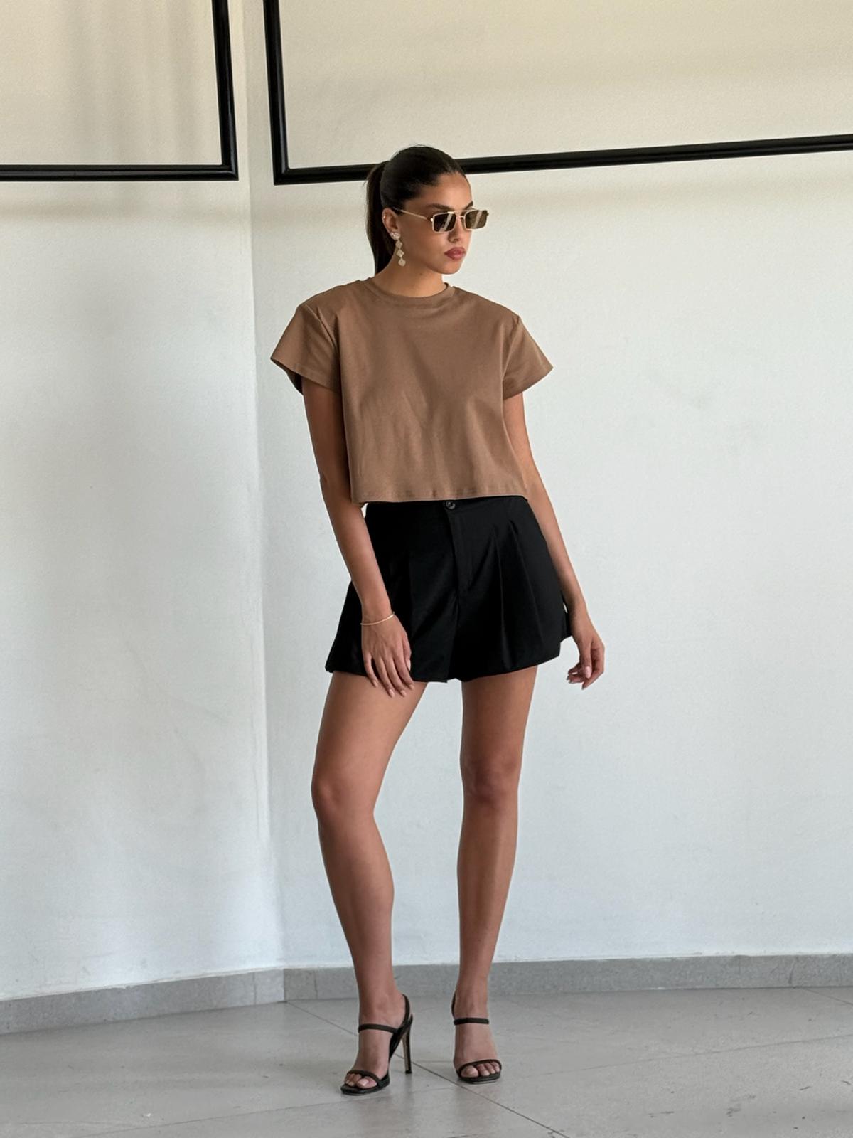 מכנס ריבל שחור