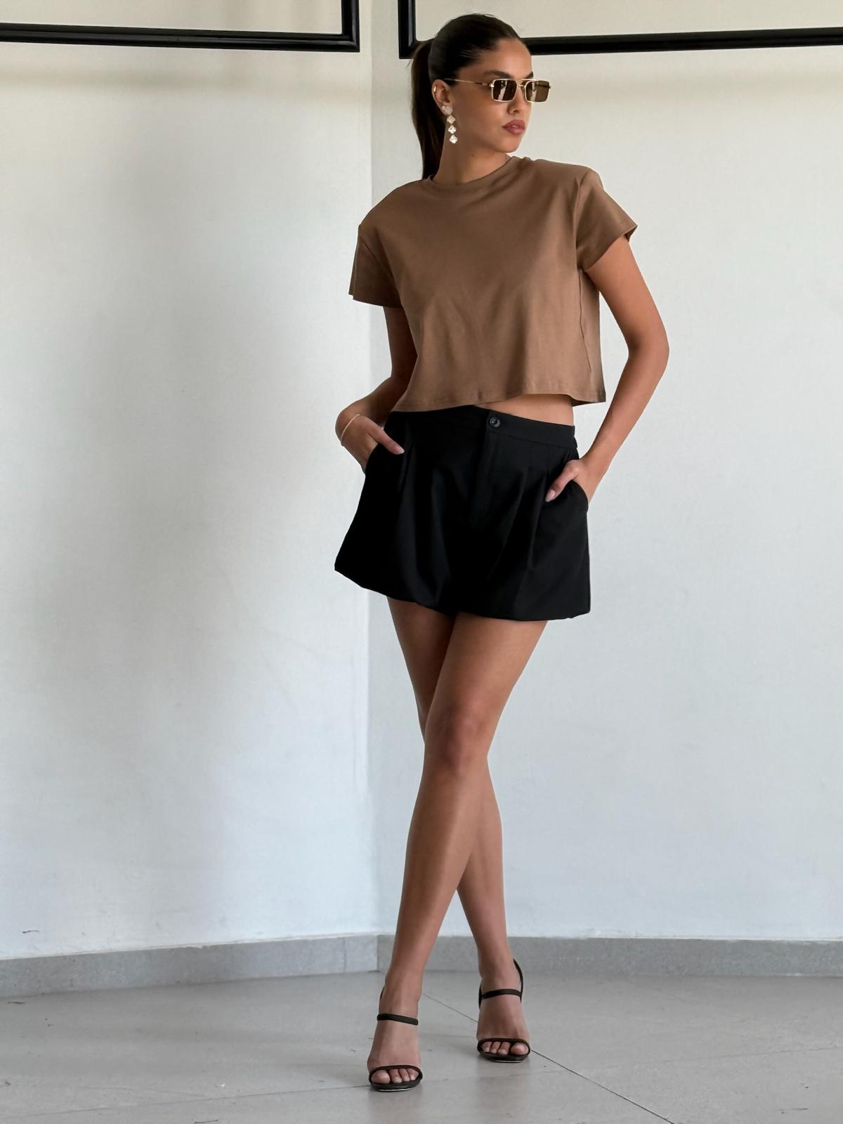 מכנס ריבל שחור