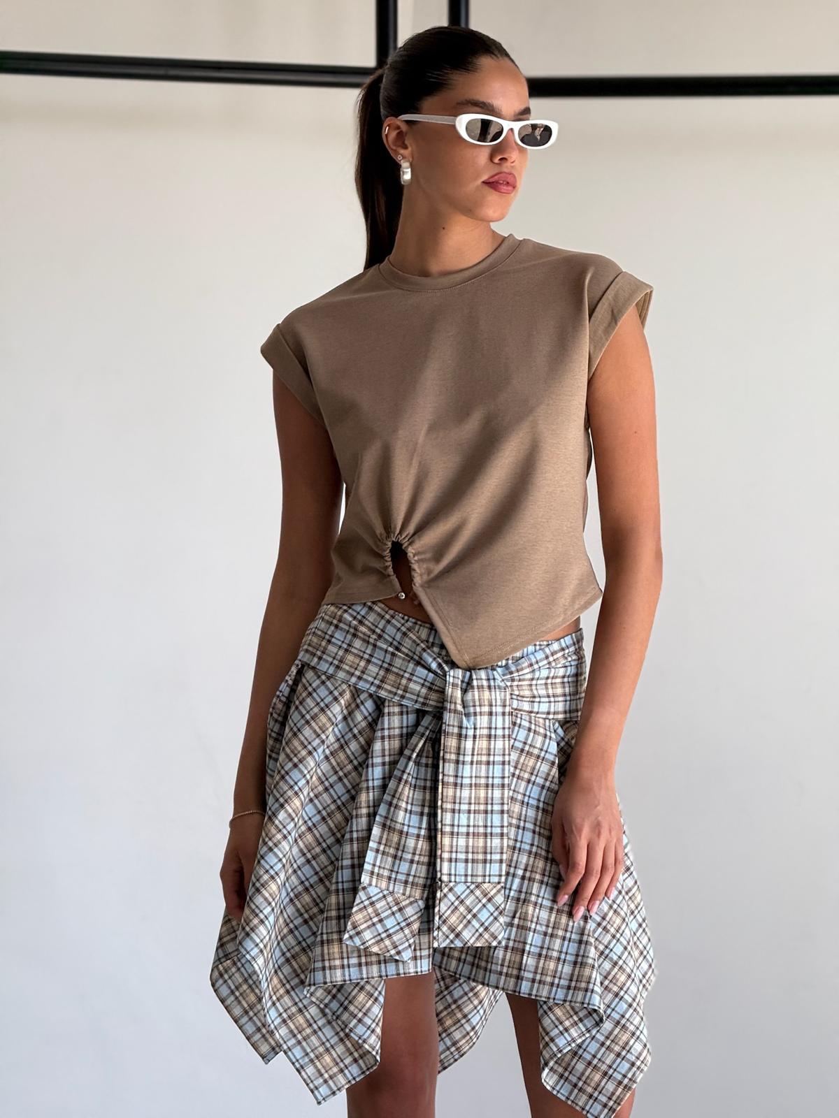 חולצת ראם חום