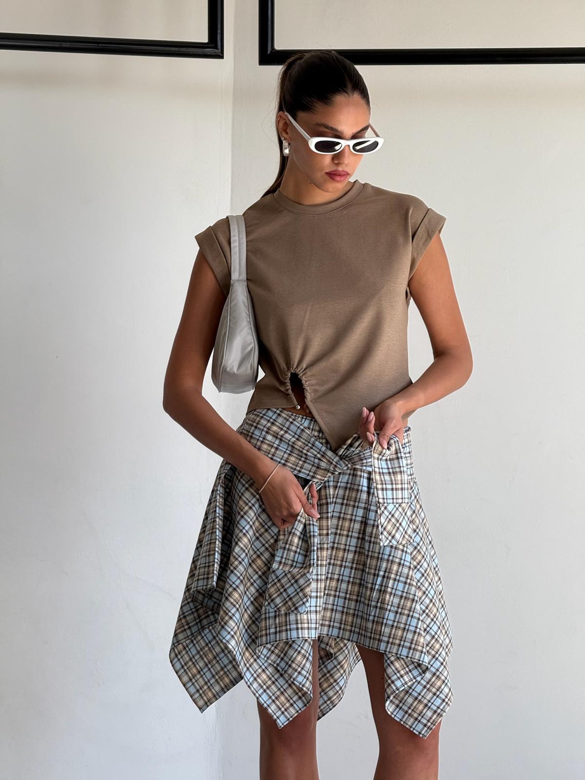 חולצת ראם חום