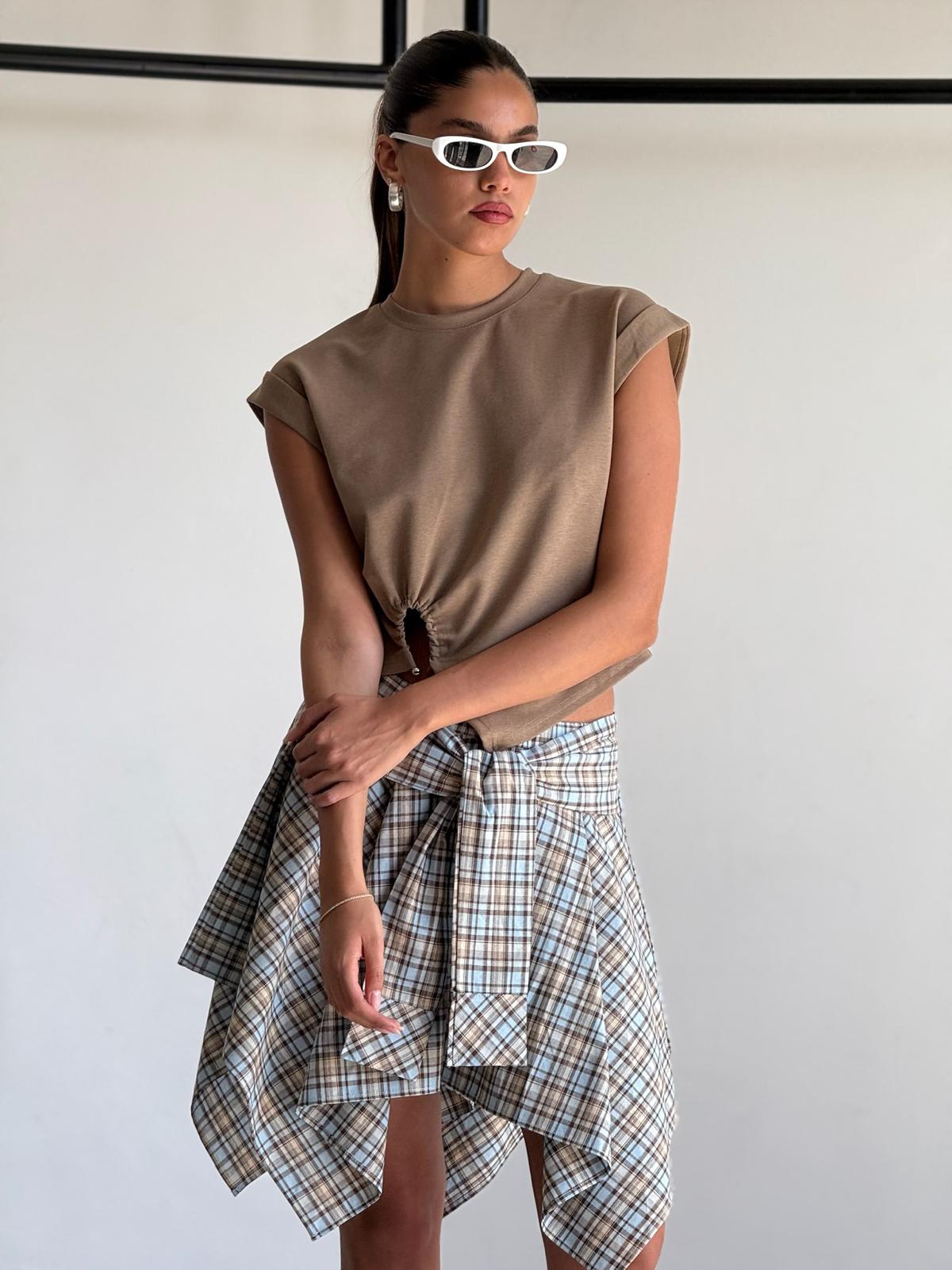 חולצת ראם חום