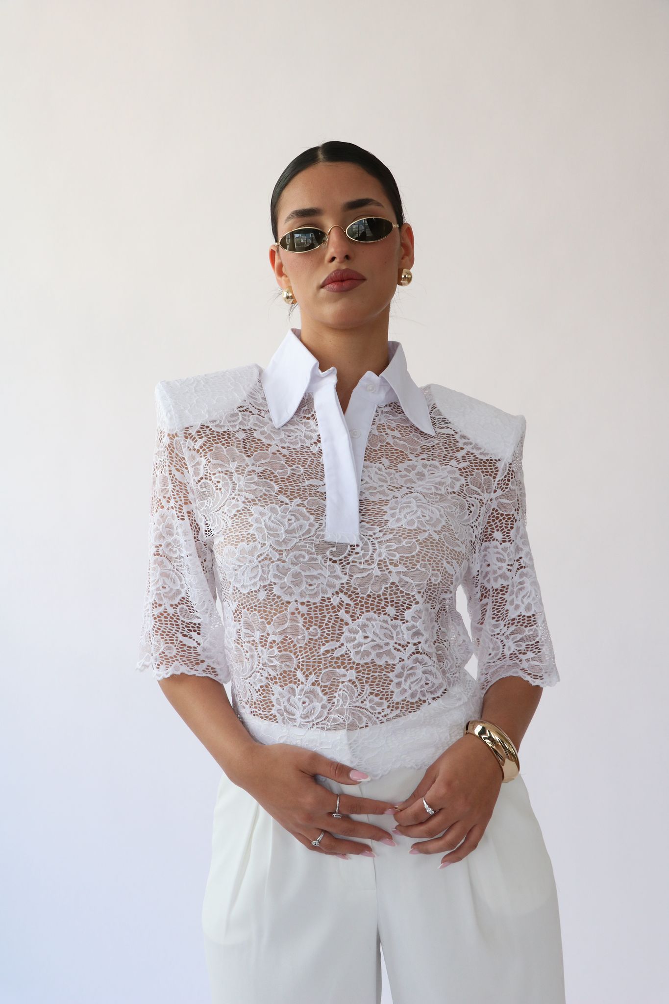 חולצת מיידן לבן