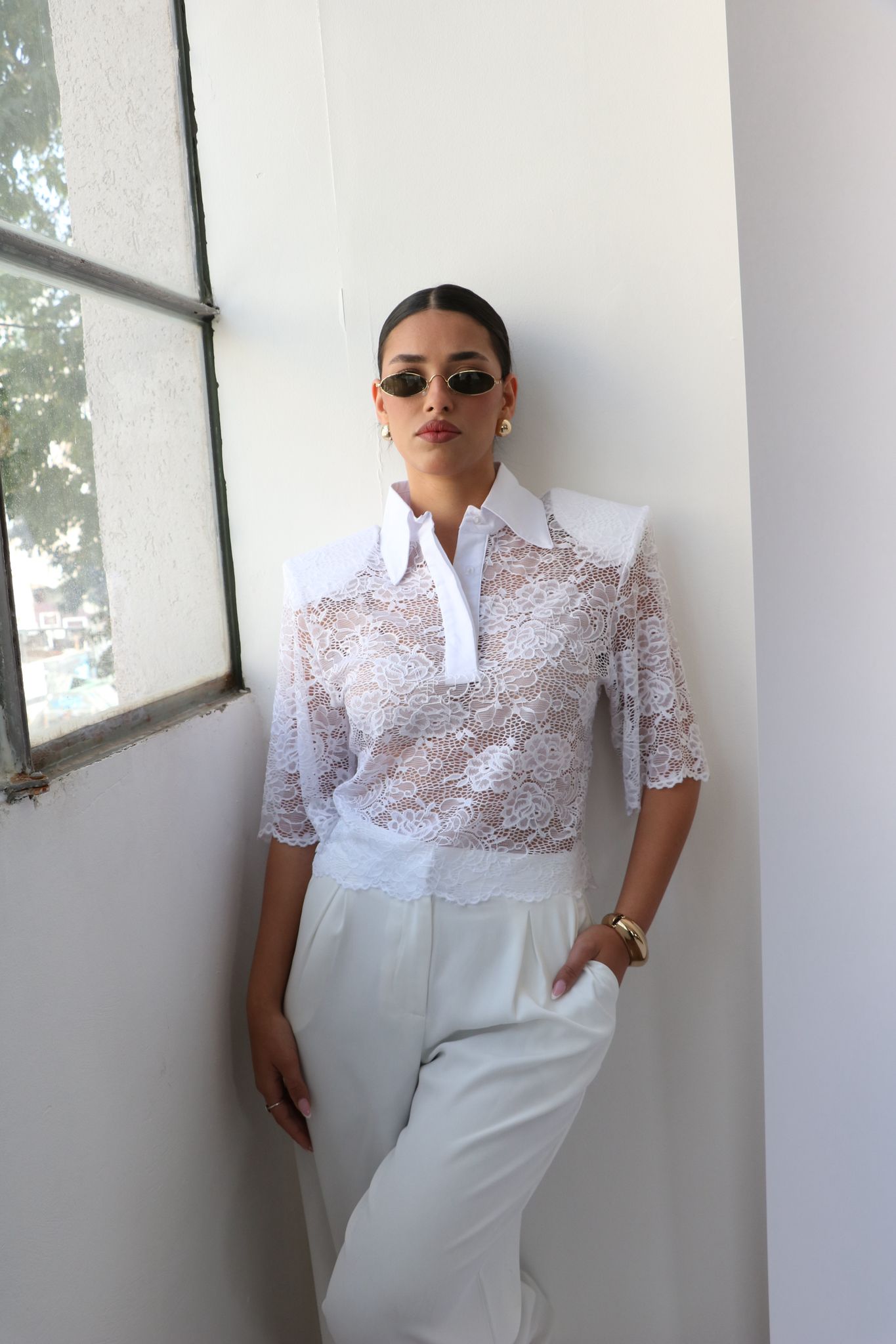 חולצת מיידן לבן