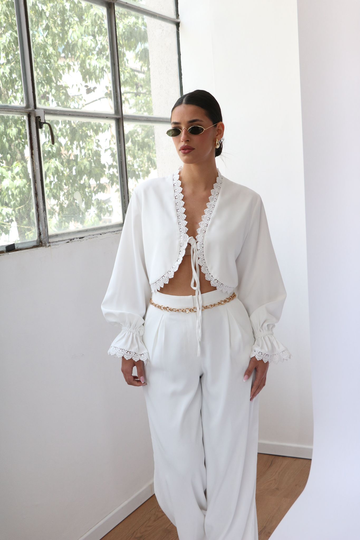 חולצת לימן לבן