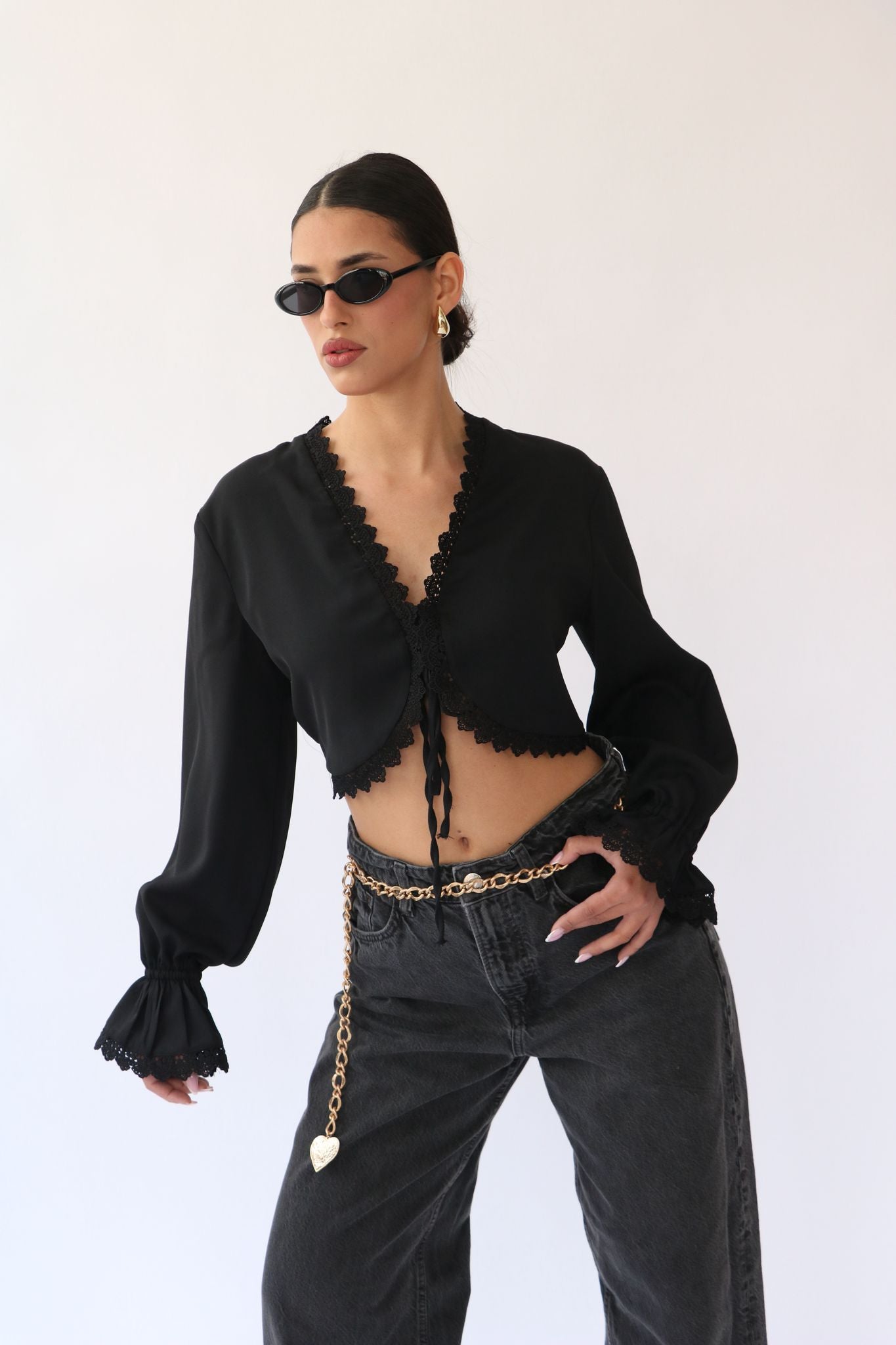 חולצת לימן שחור