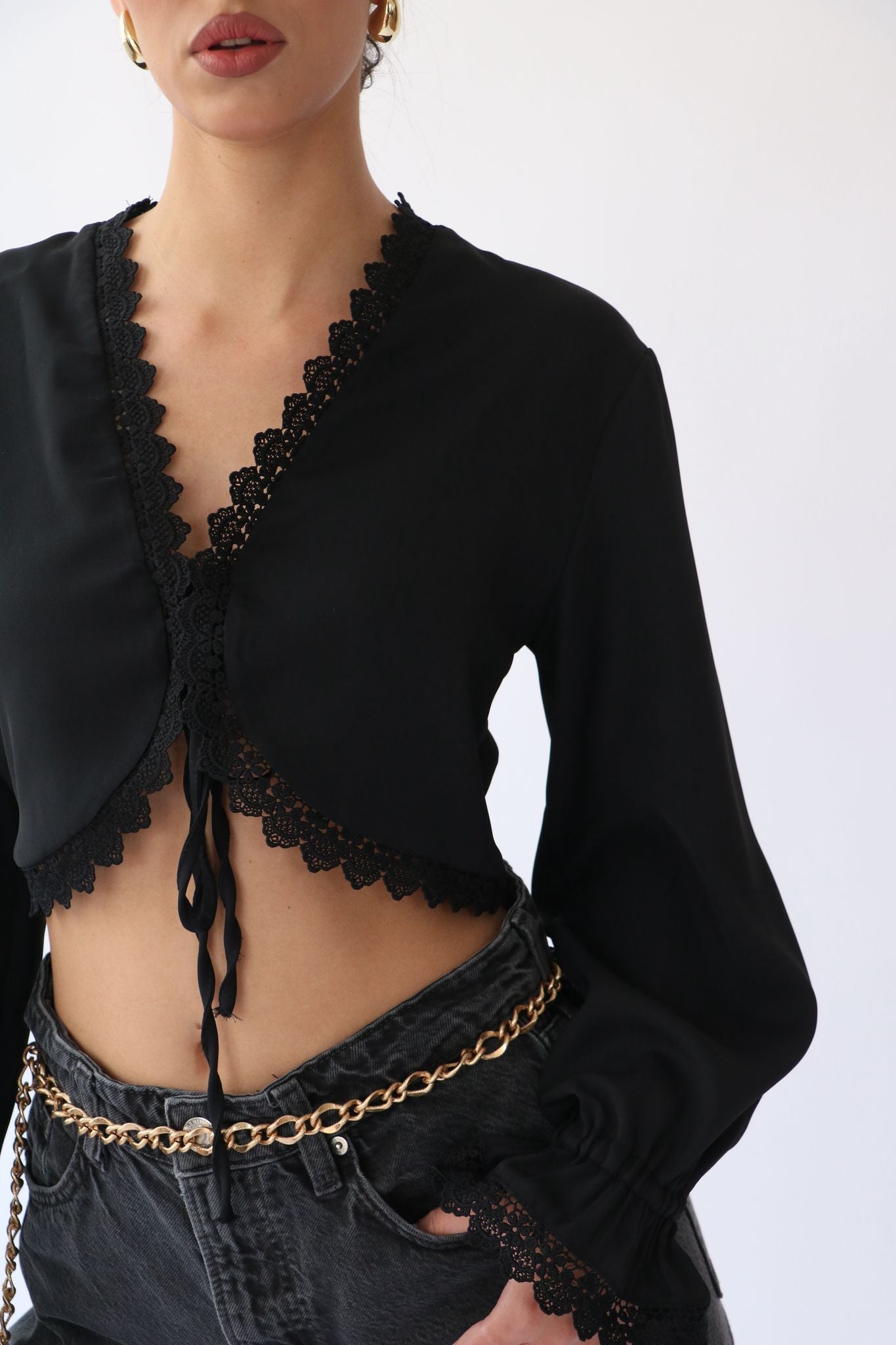 חולצת לימן שחור