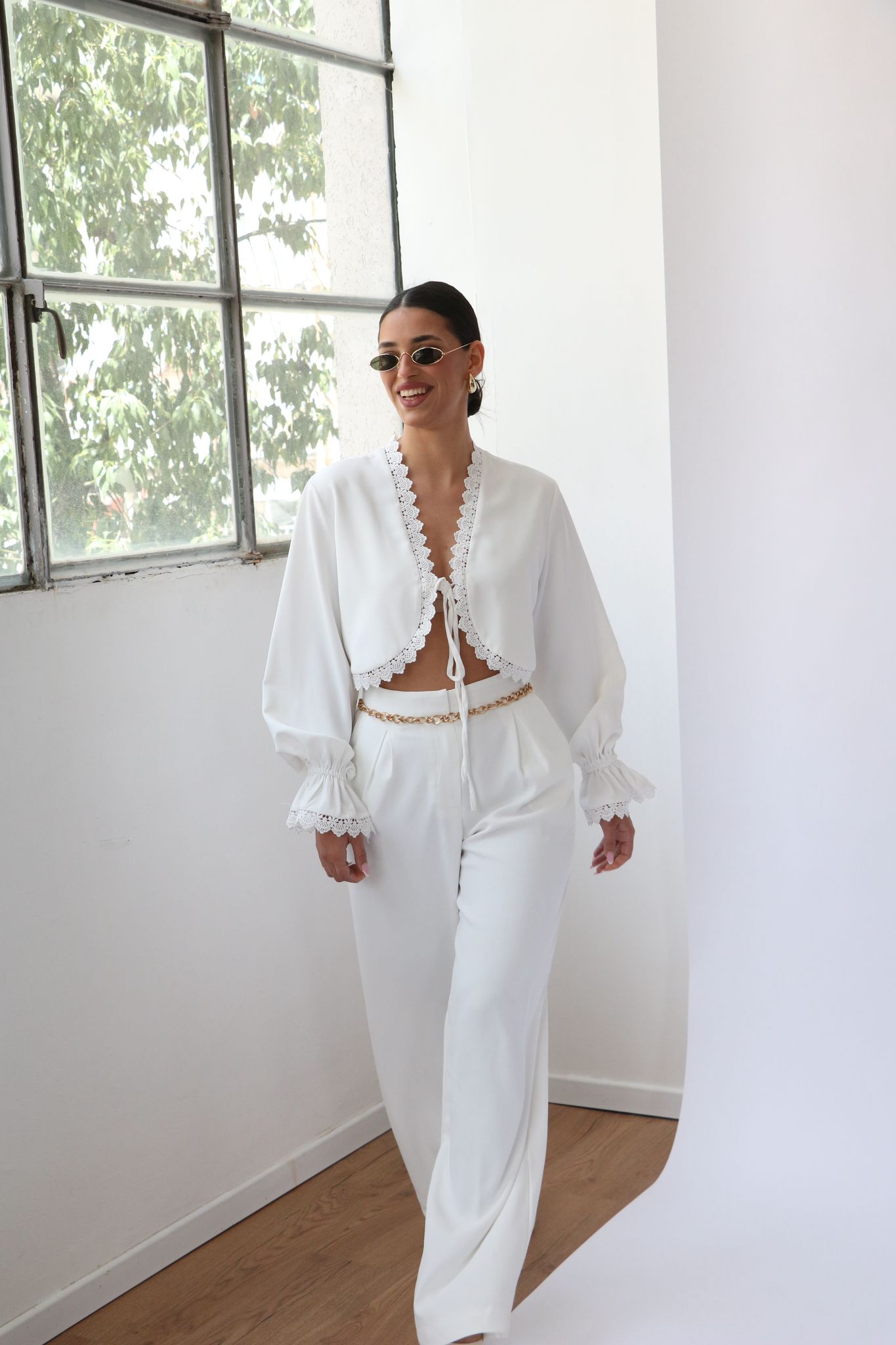 חולצת לימן לבן