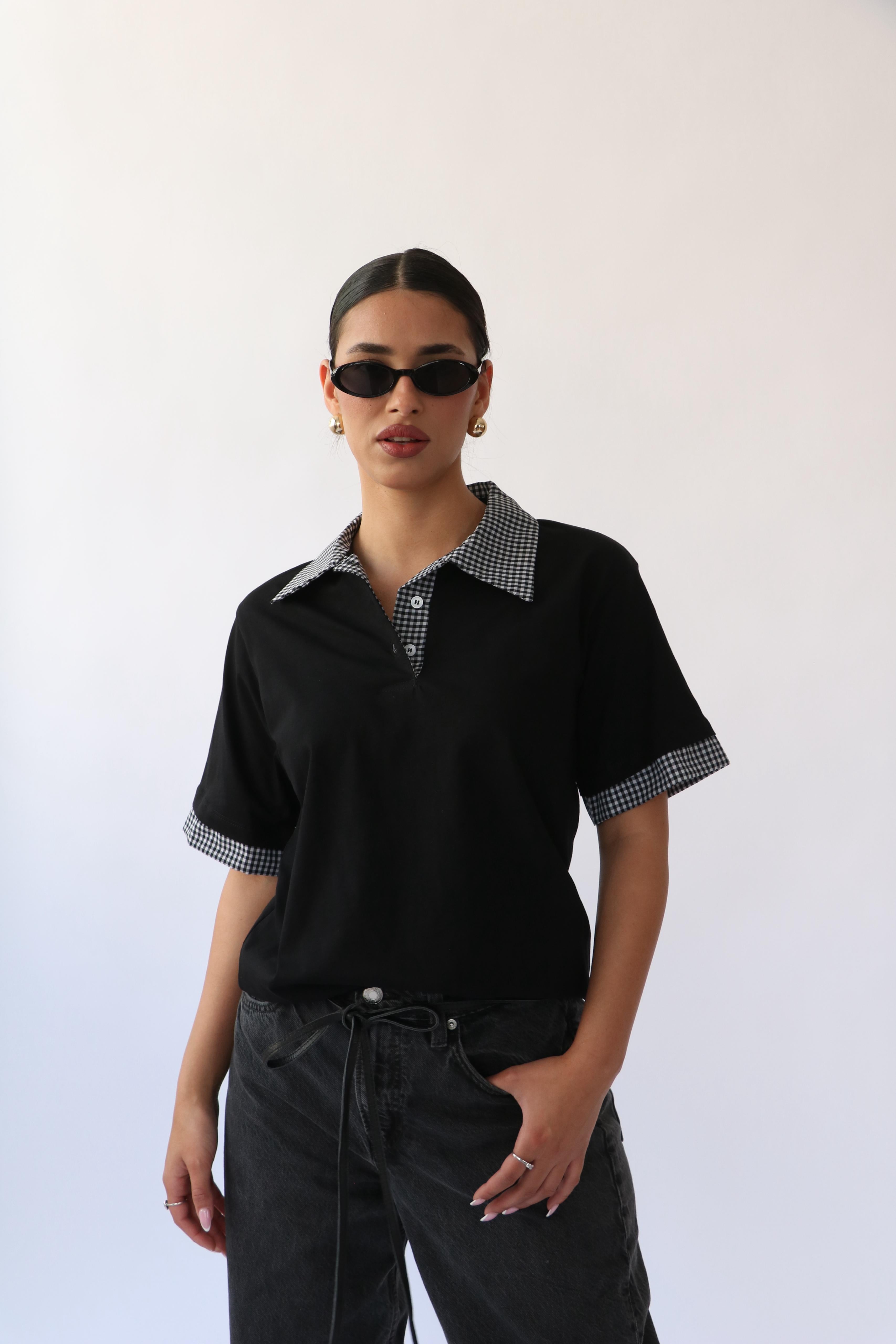 חולצת סיילו שחור