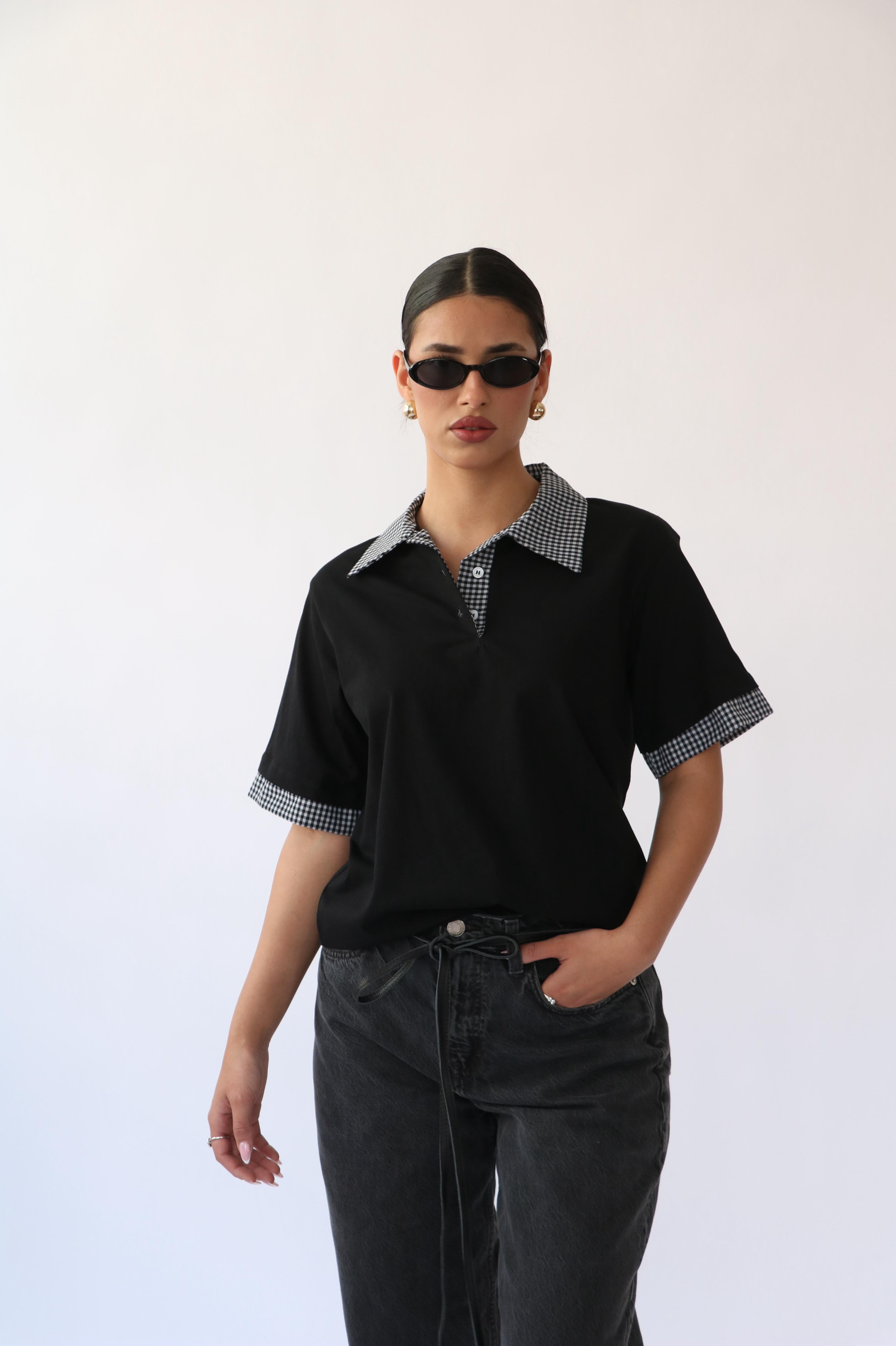 חולצת סיילו שחור