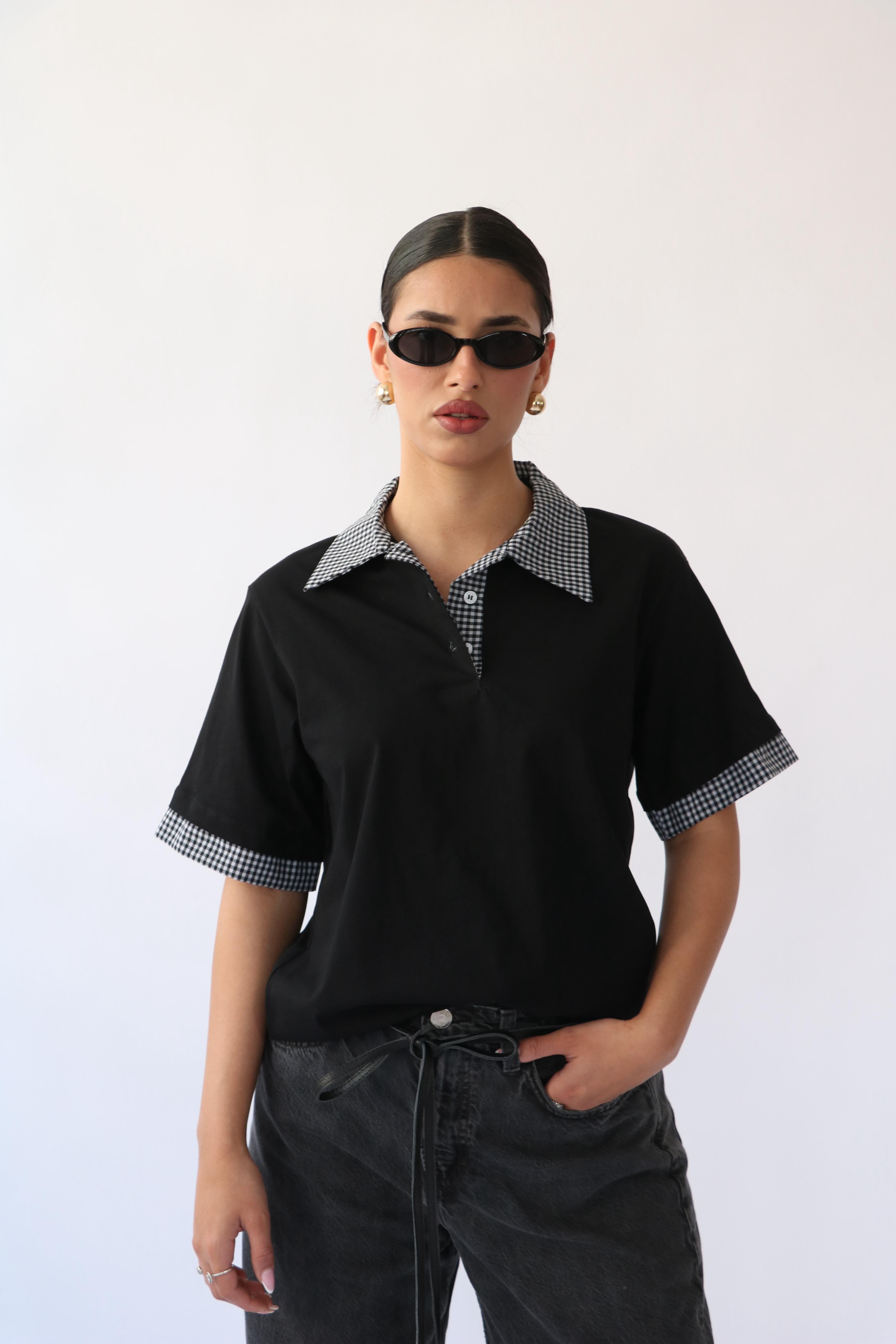 חולצת סיילו שחור