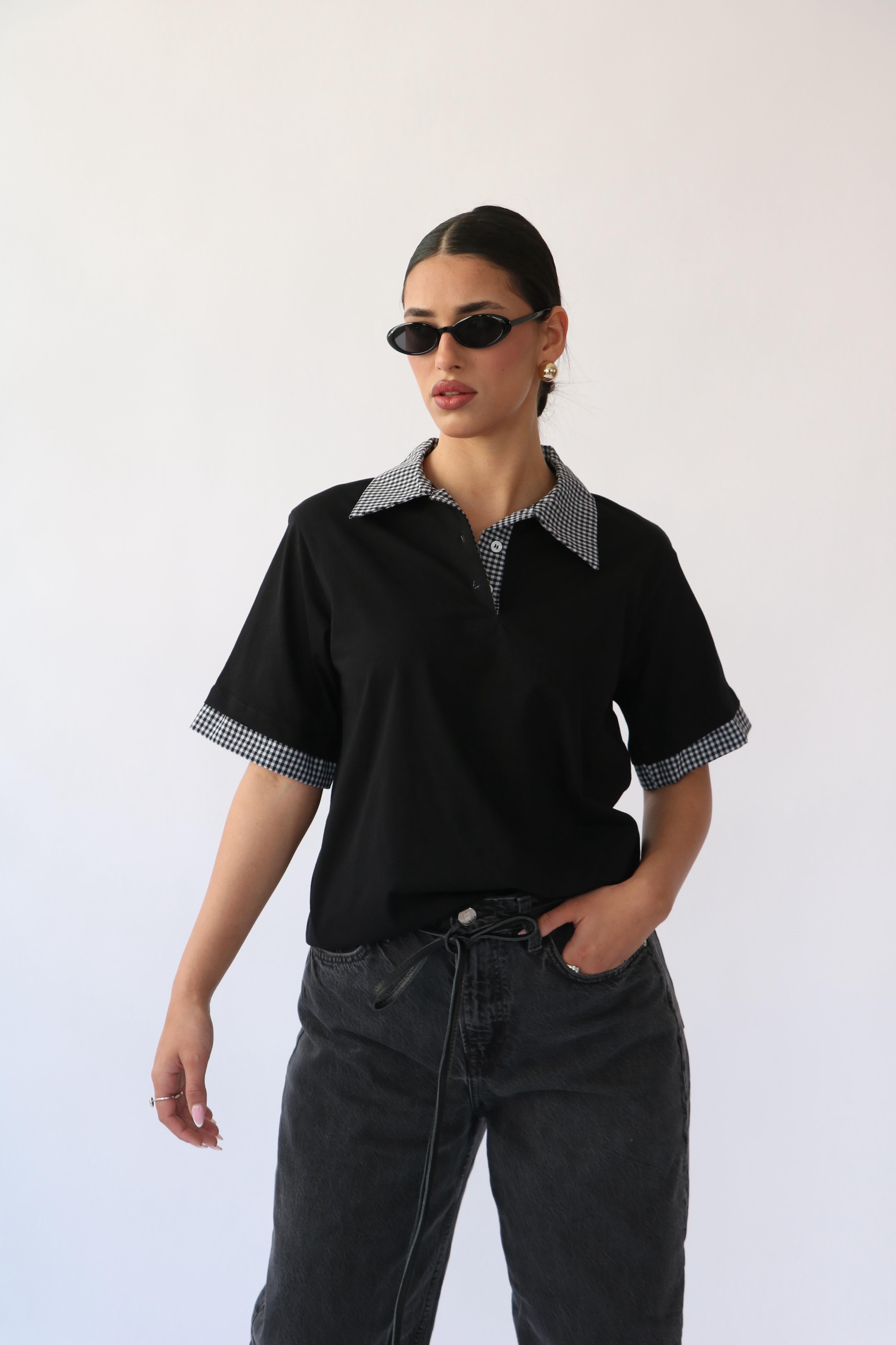 חולצת סיילו שחור