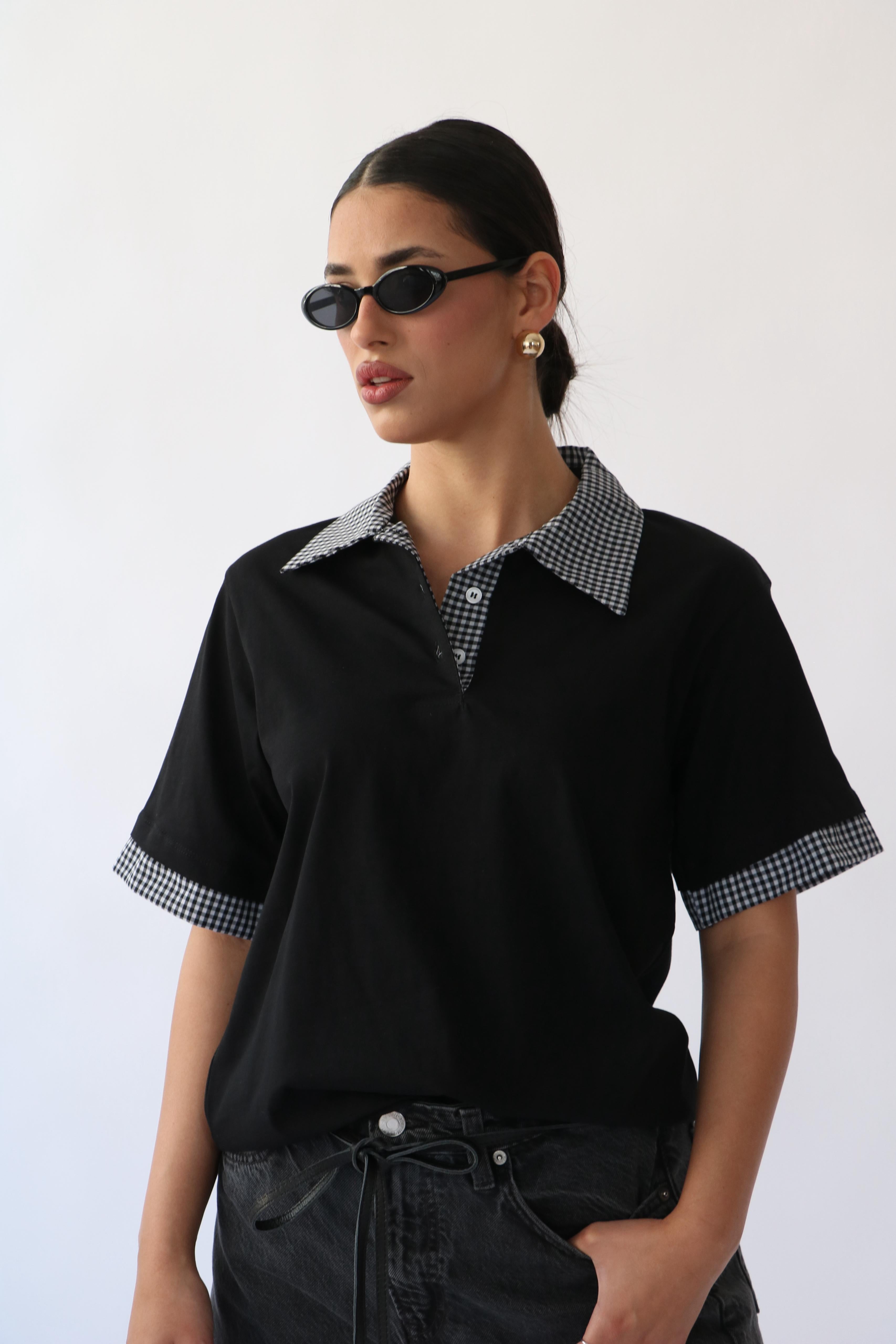 חולצת סיילו שחור