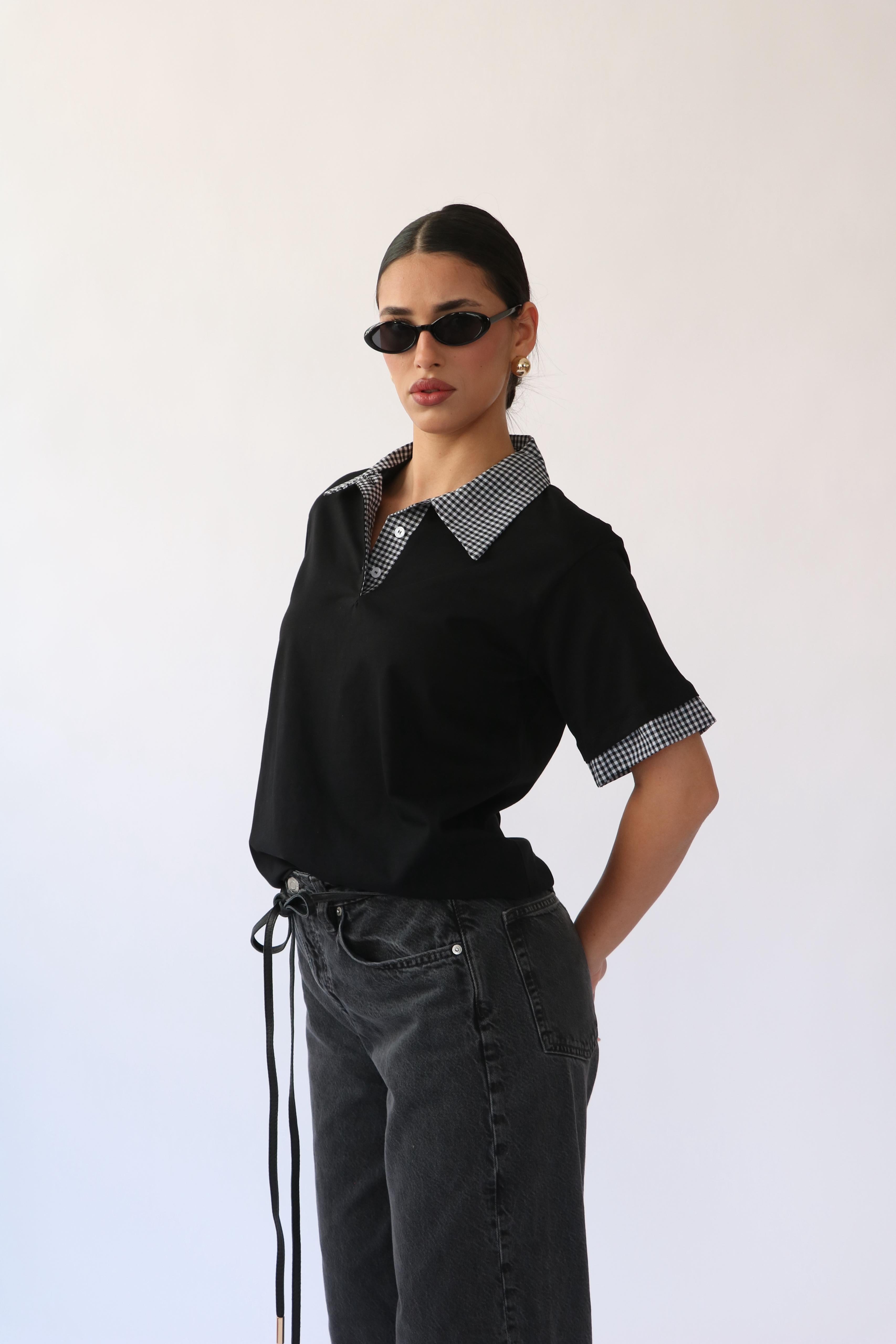 חולצת סיילו שחור