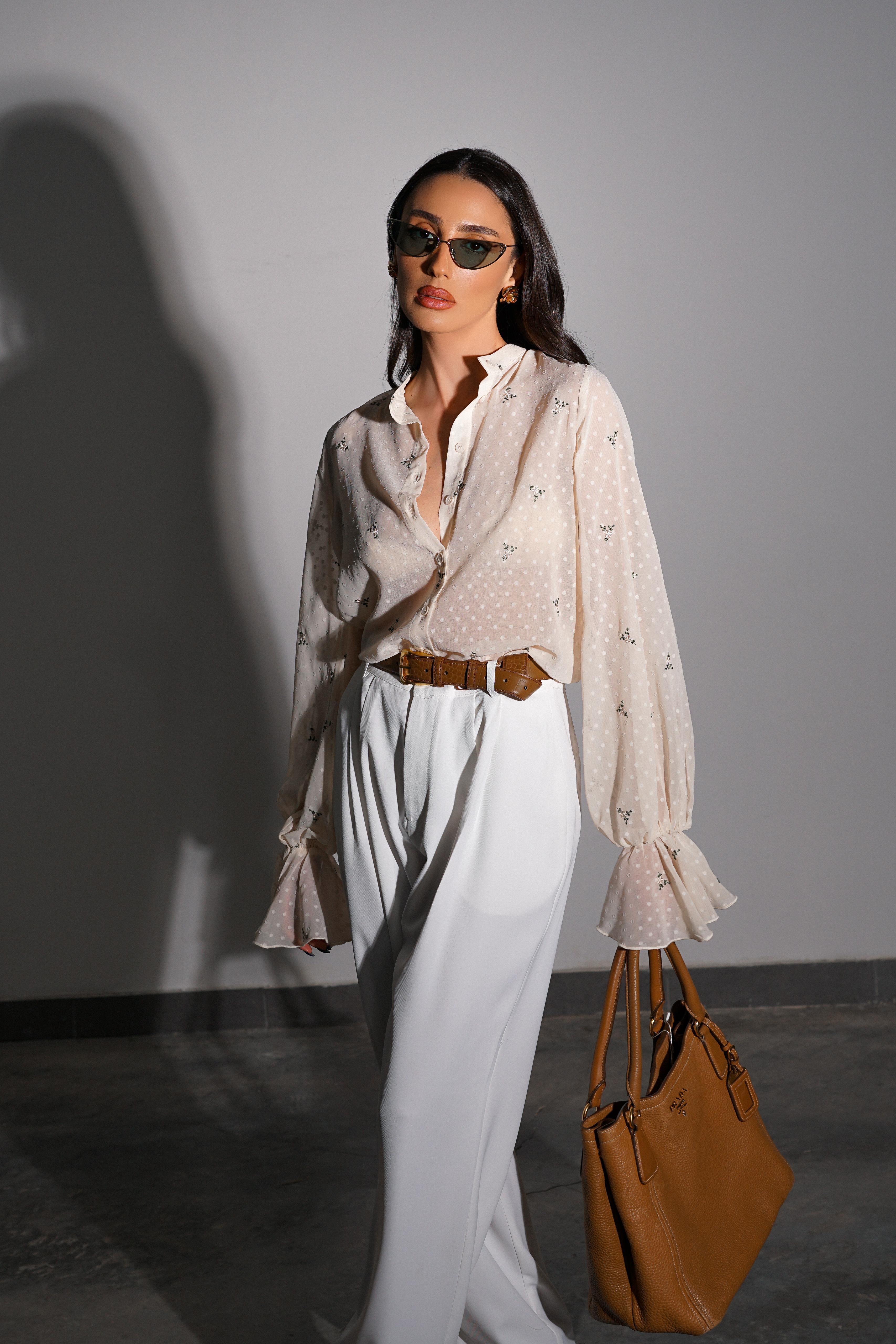 חולצת פיורלה שמנת