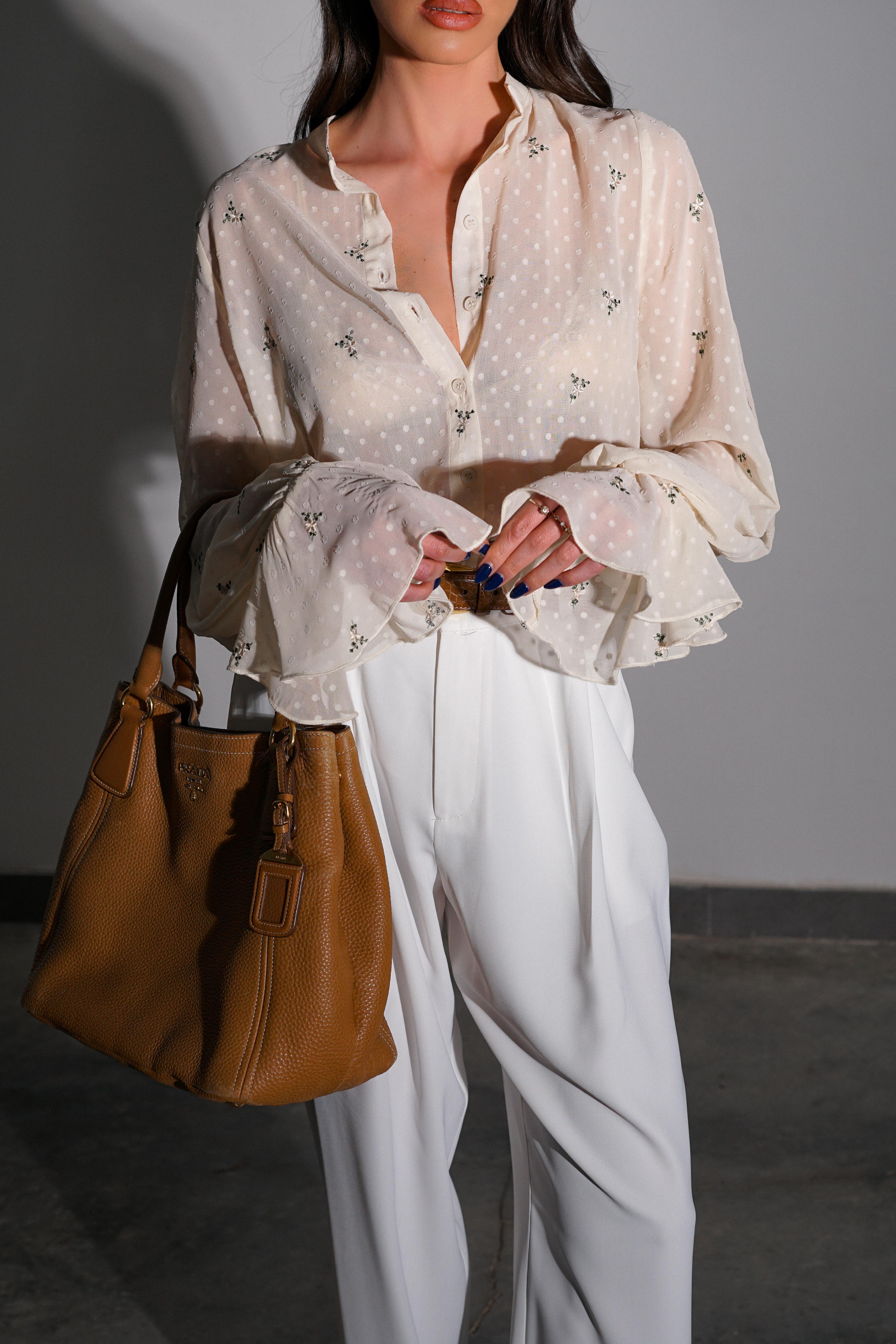 חולצת פיורלה שמנת