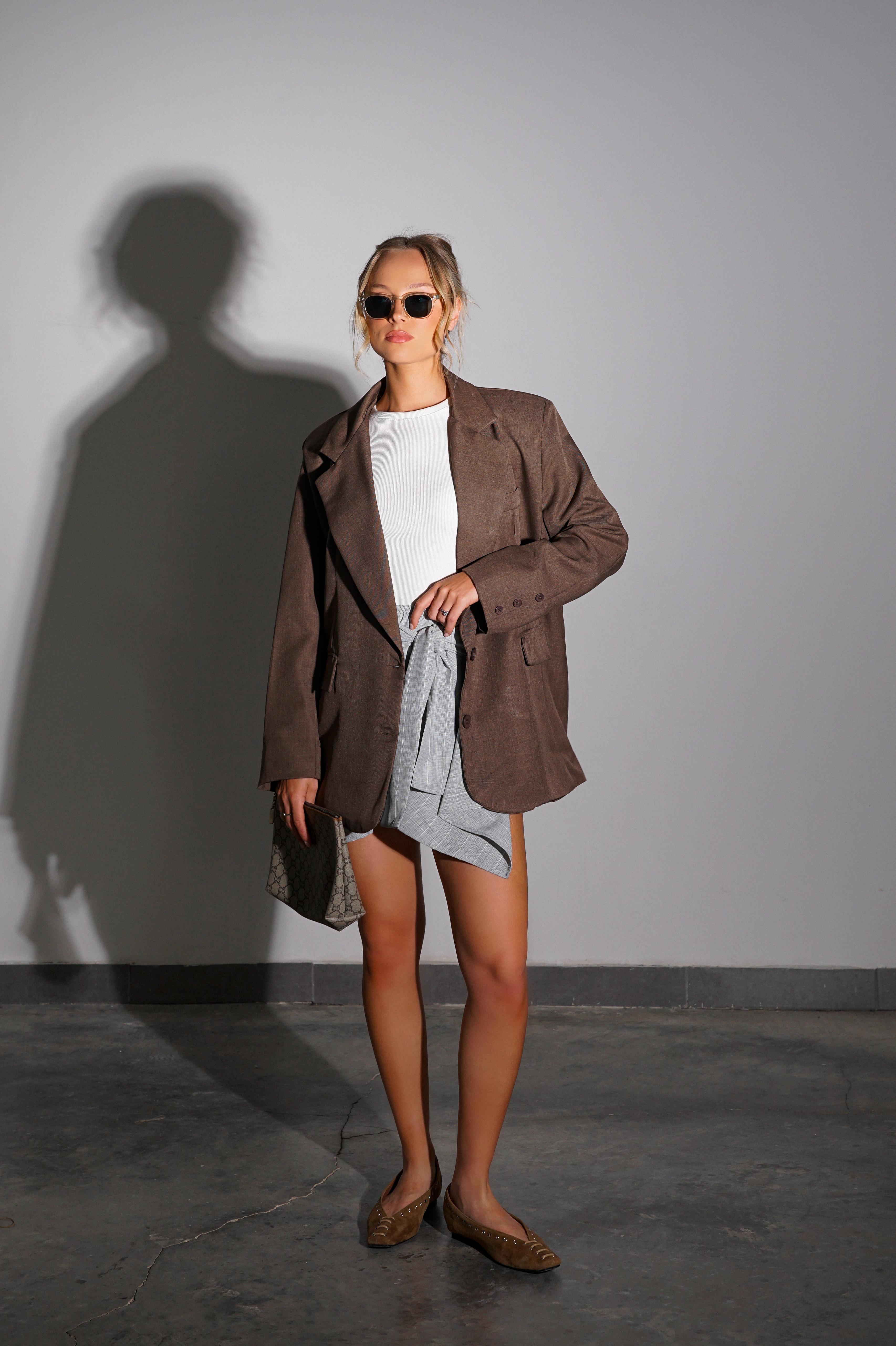 ג'קט מילה חום