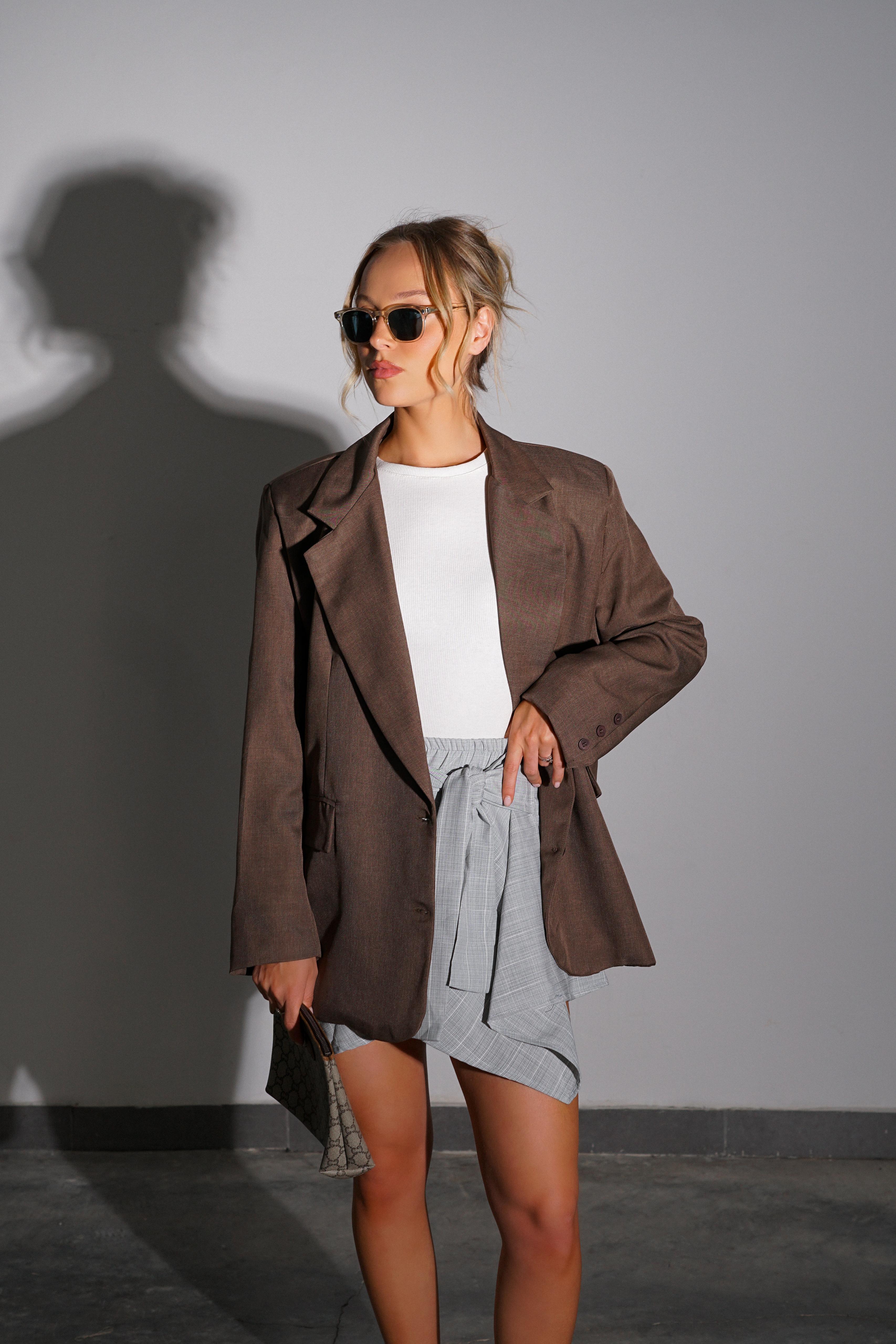 ג'קט מילה חום