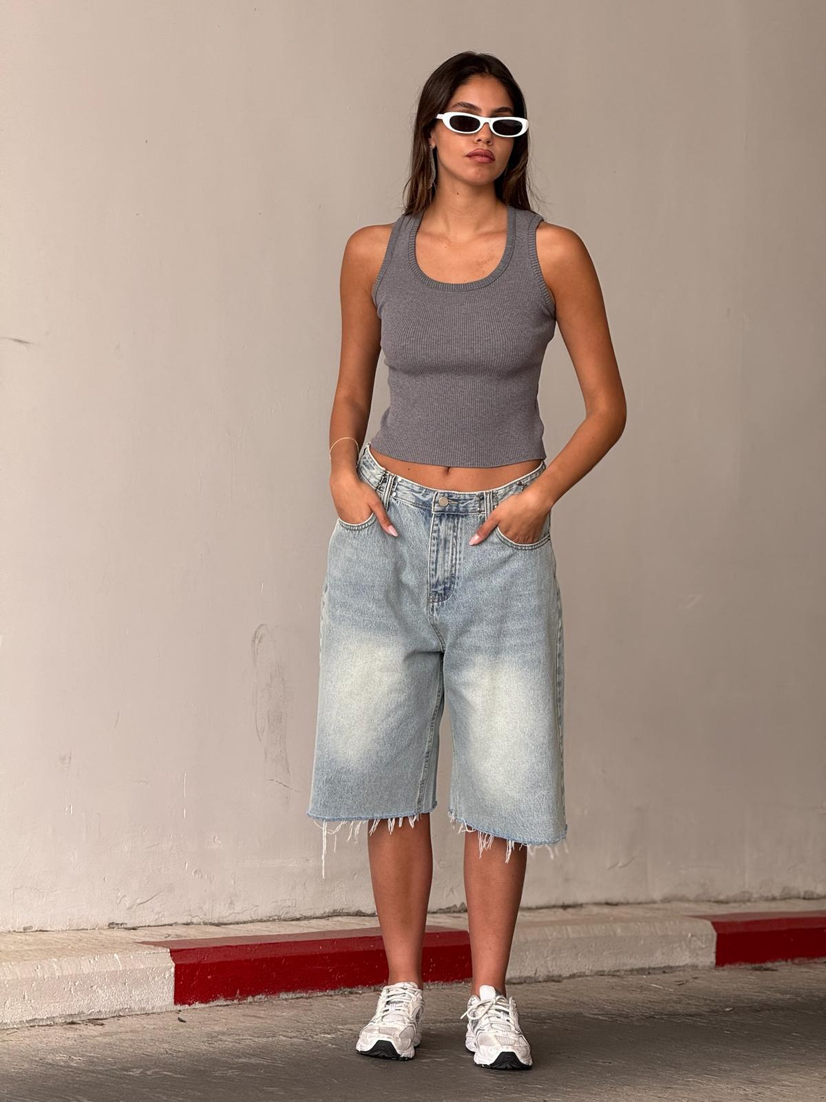 ג'ינס פולי תכלת