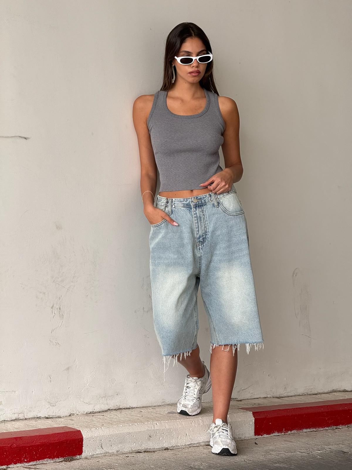 ג'ינס פולי תכלת