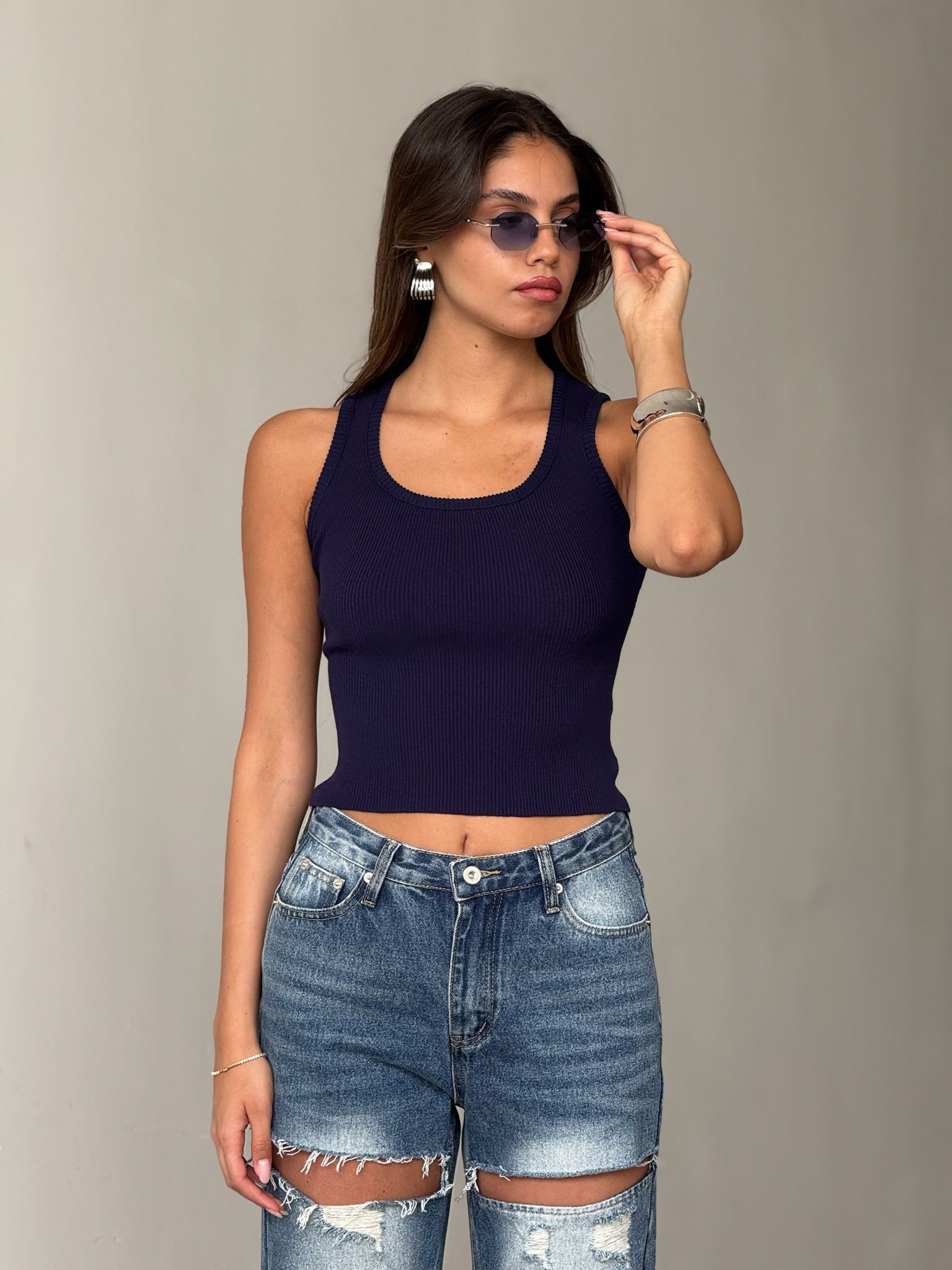 חולצת נסלי כחול