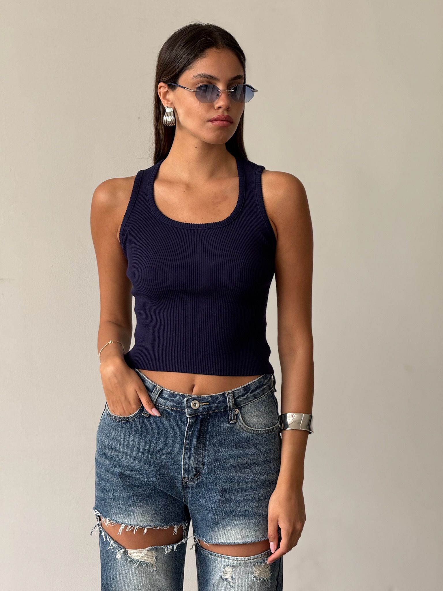 חולצת נסלי כחול