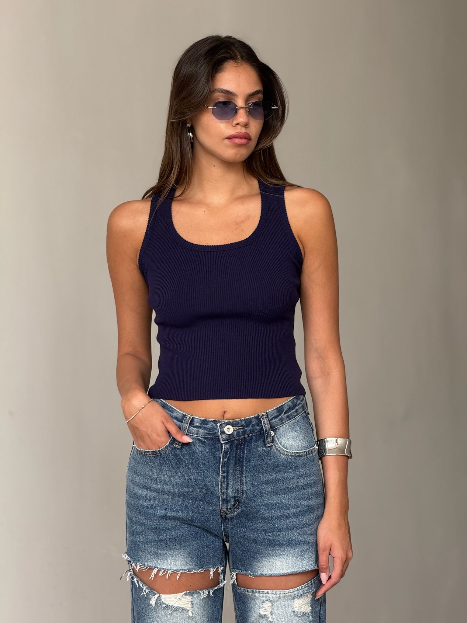 חולצת נסלי כחול