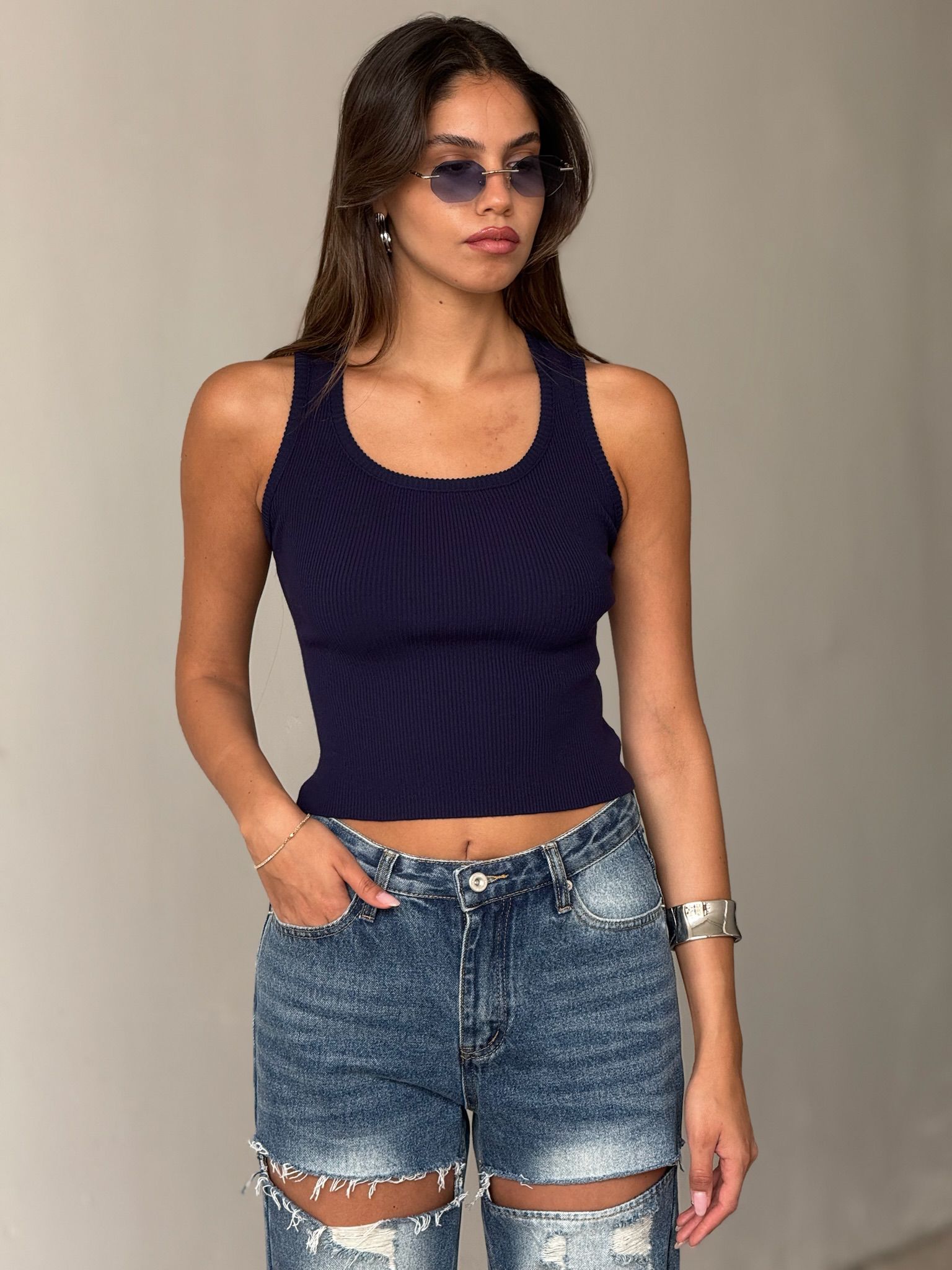 חולצת נסלי כחול