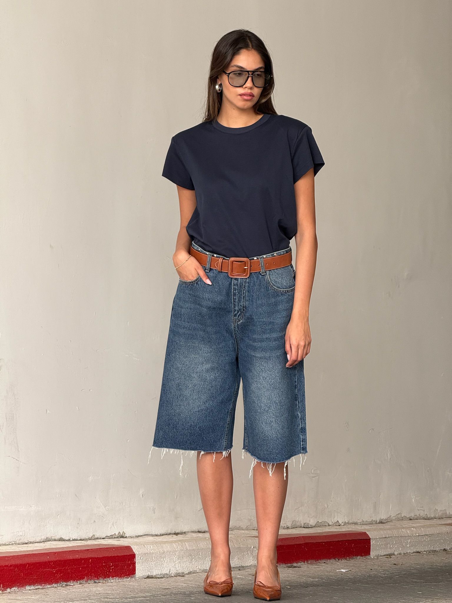 ג'ינס פולי כחול