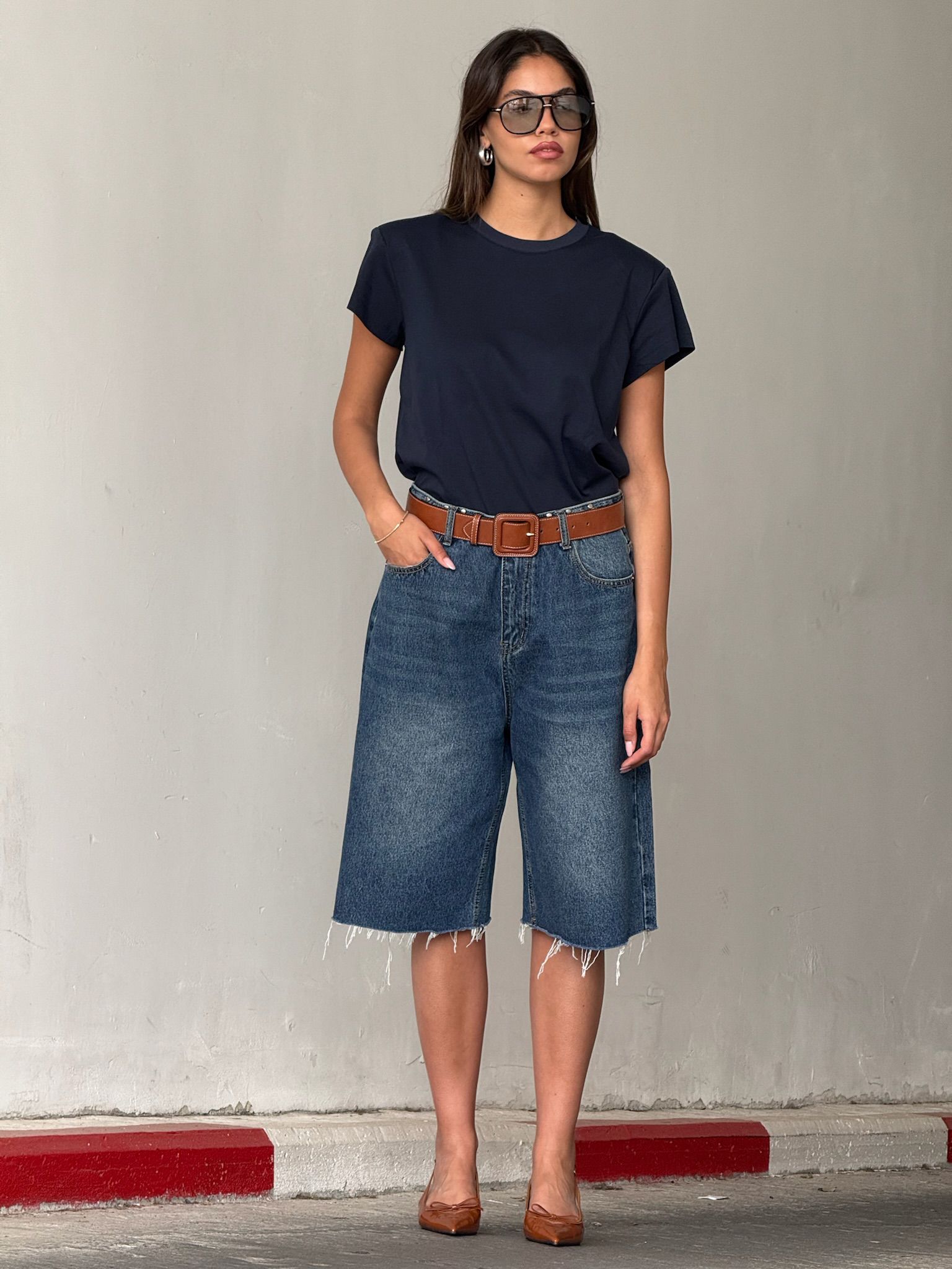 ג'ינס פולי כחול