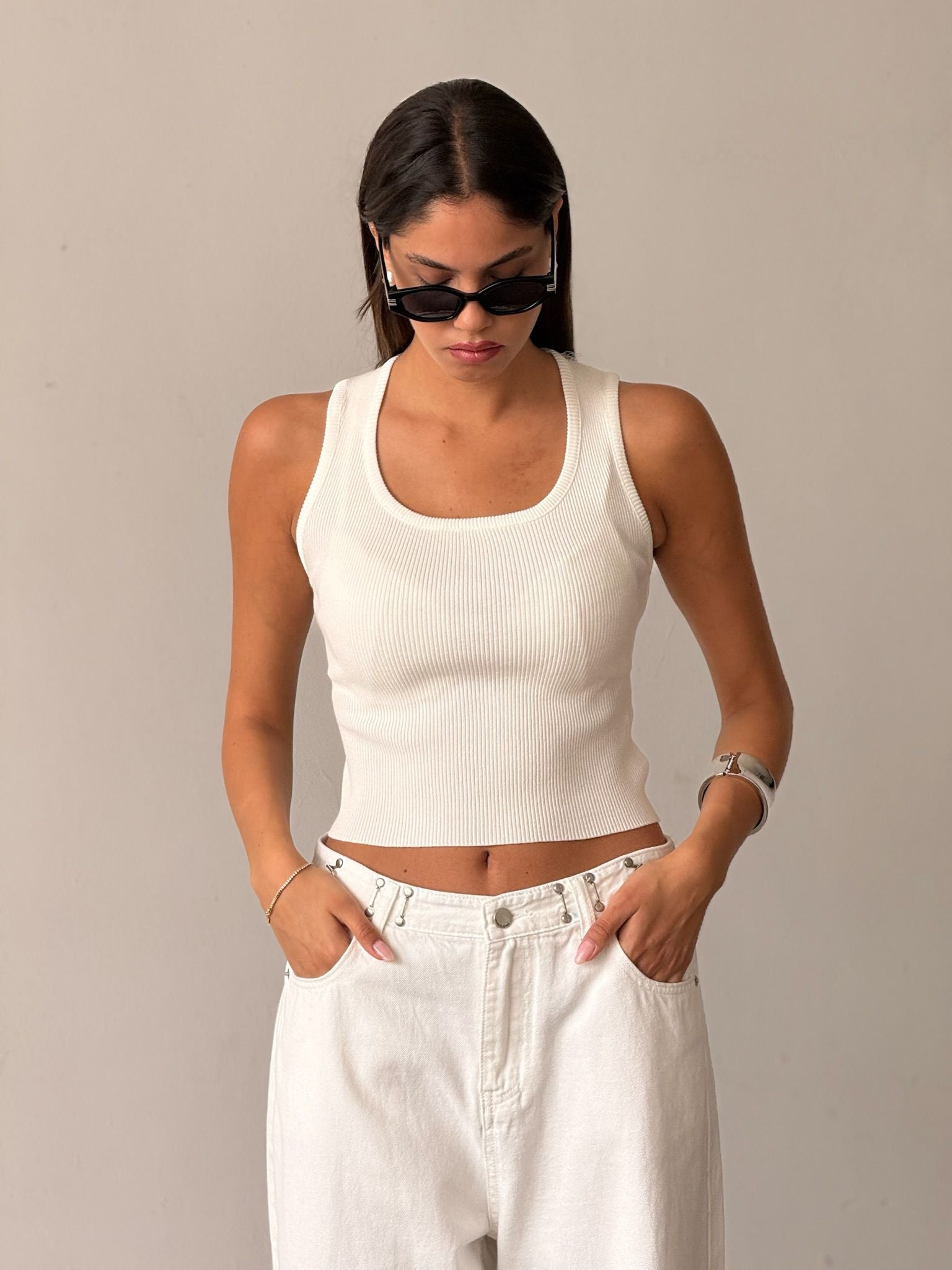 חולצת נסלי לבן