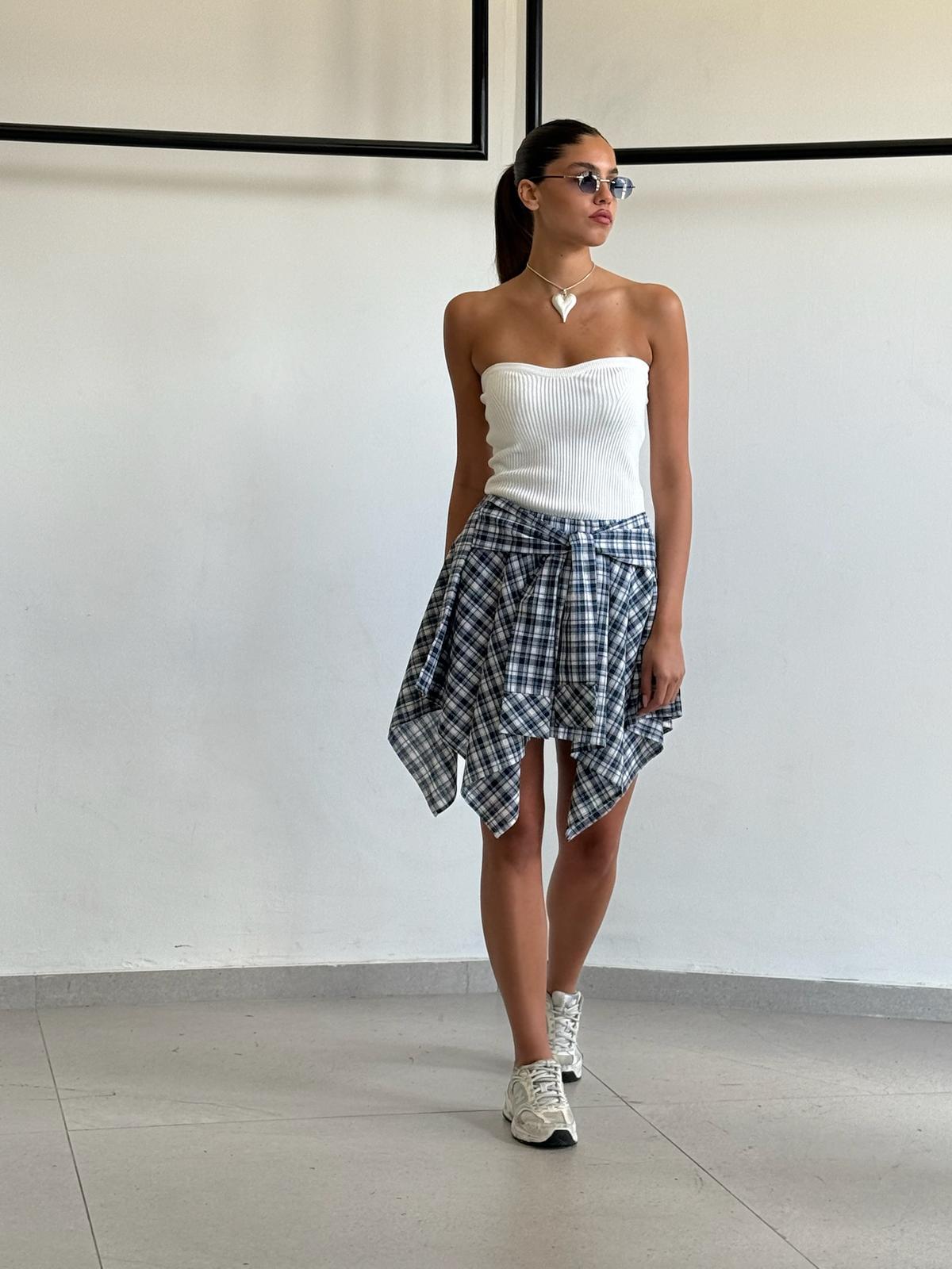 סטרפלס זואי לבן