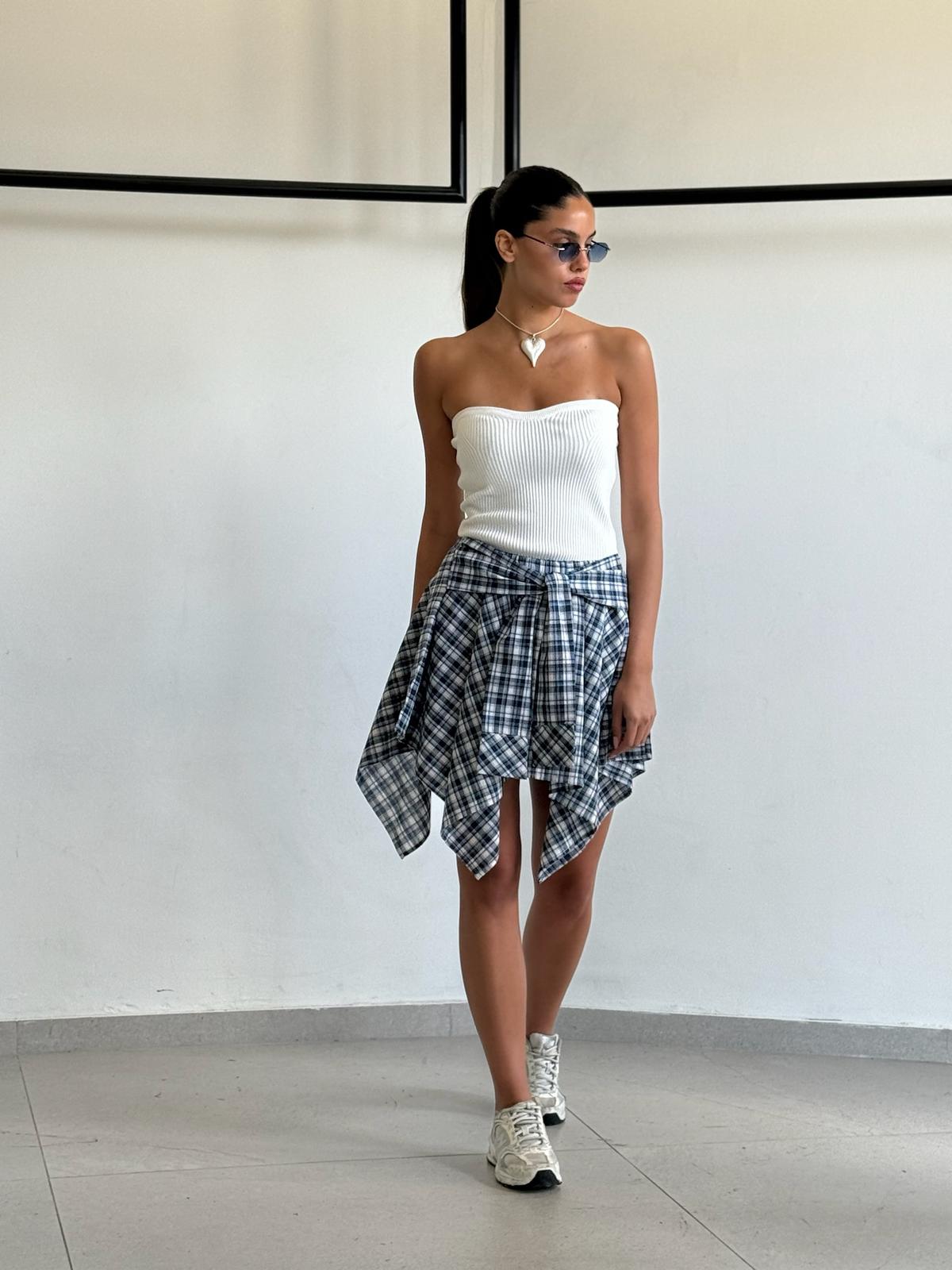 סטרפלס זואי לבן