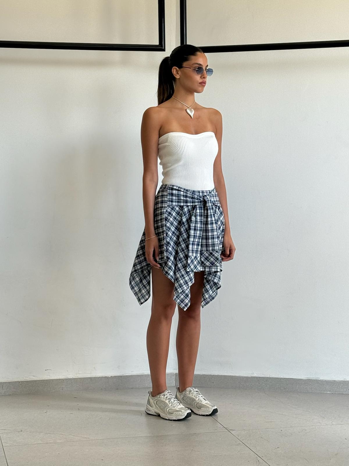 סטרפלס זואי לבן