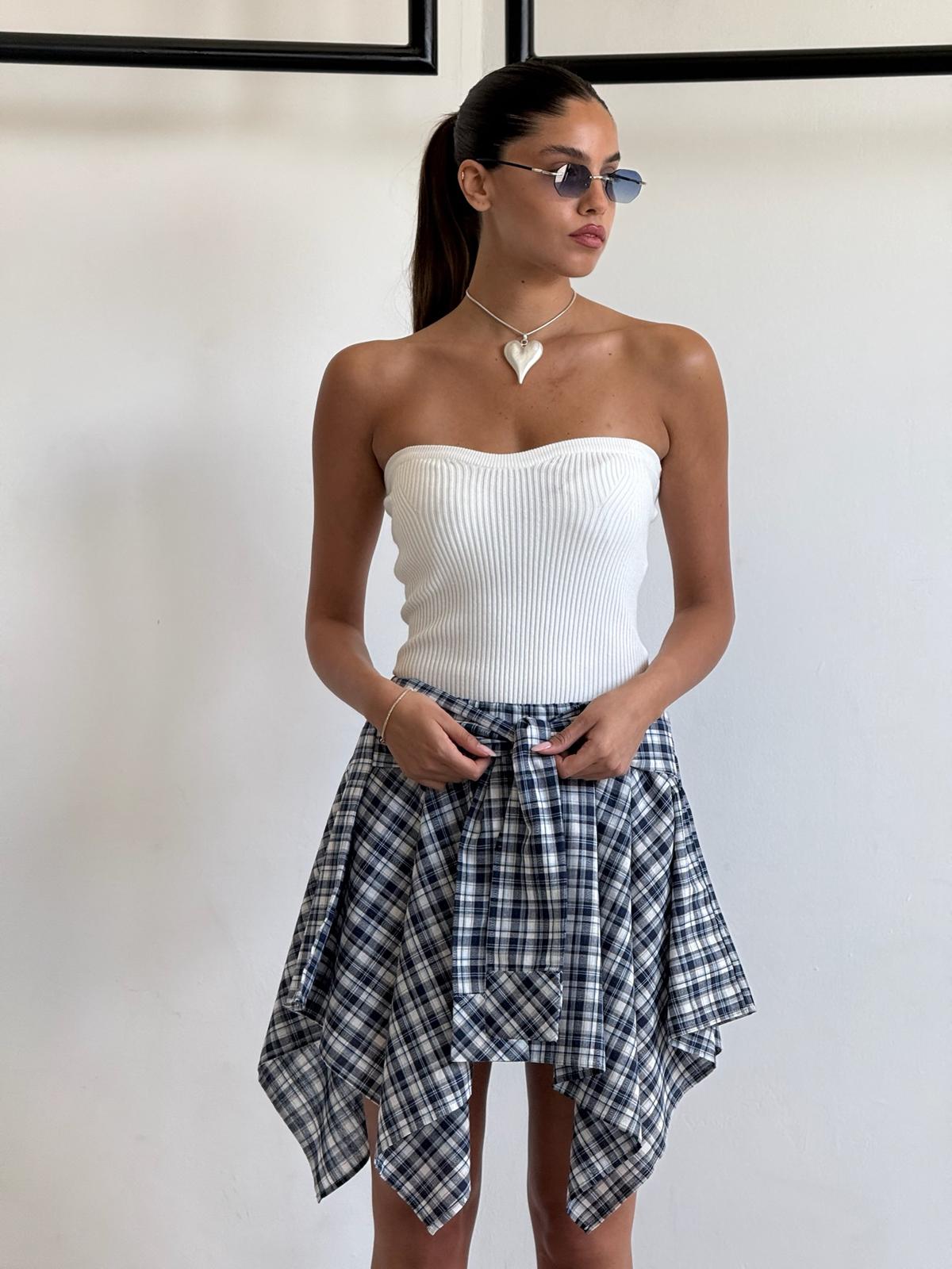 סטרפלס זואי לבן