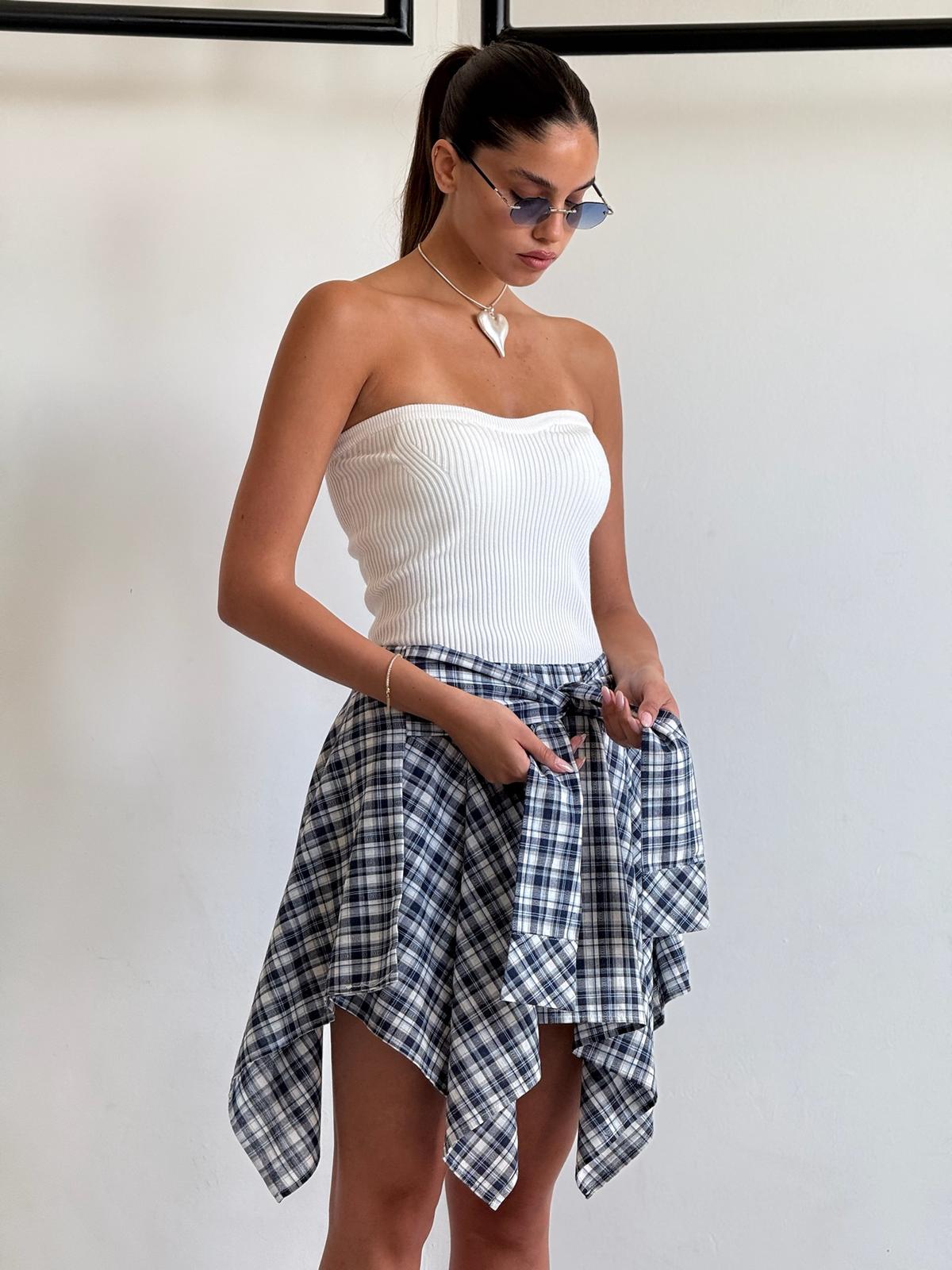 סטרפלס זואי לבן