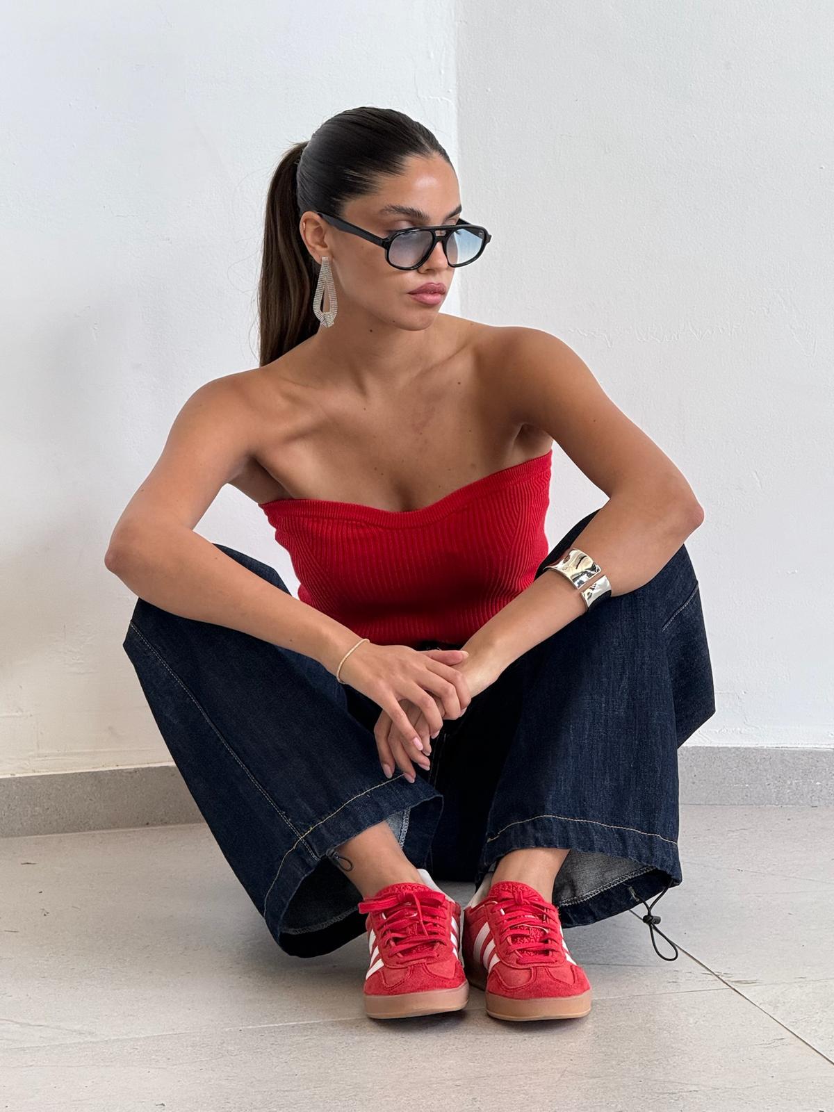 סטרפלס זואי אדום