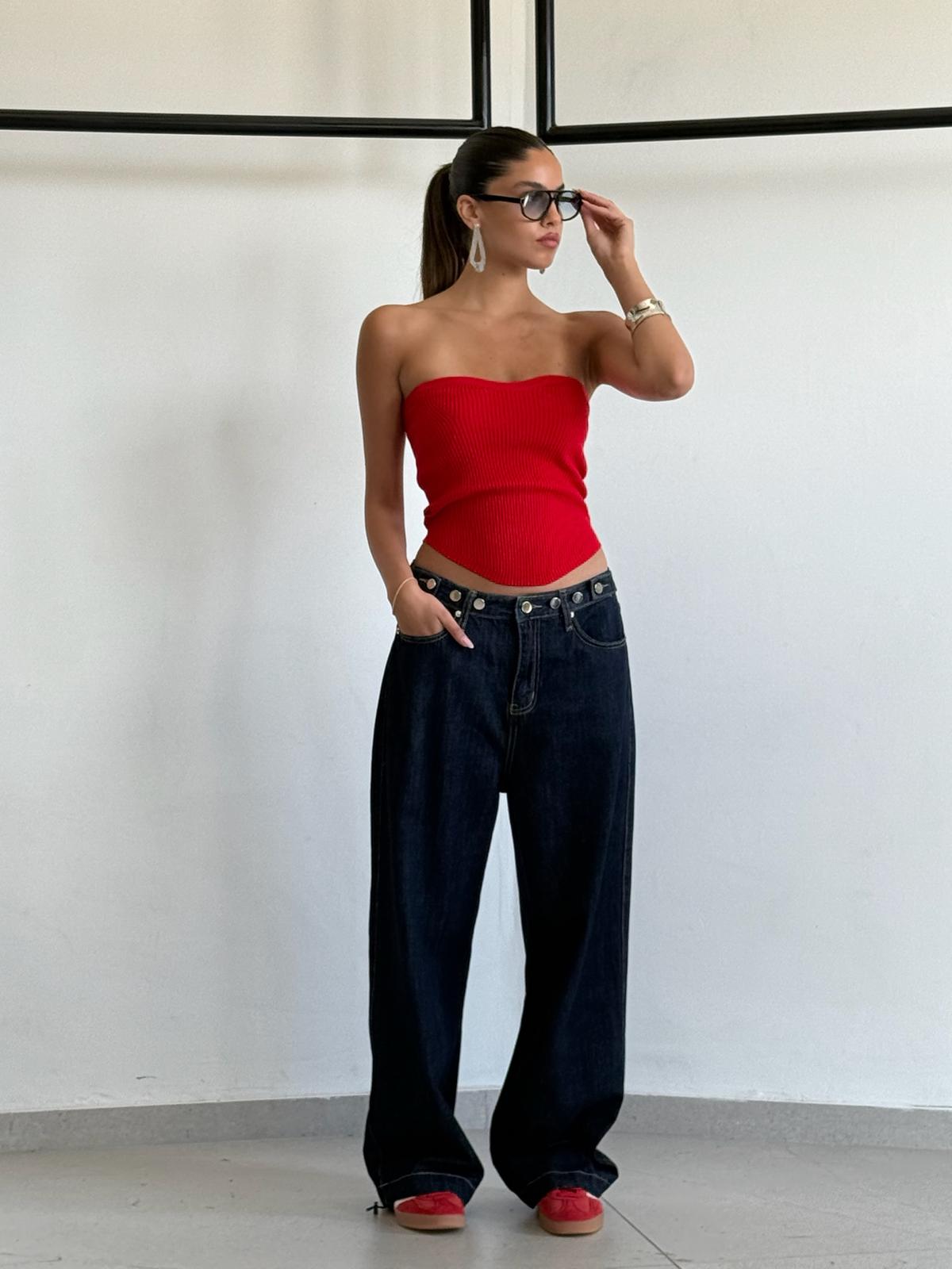 סטרפלס זואי אדום