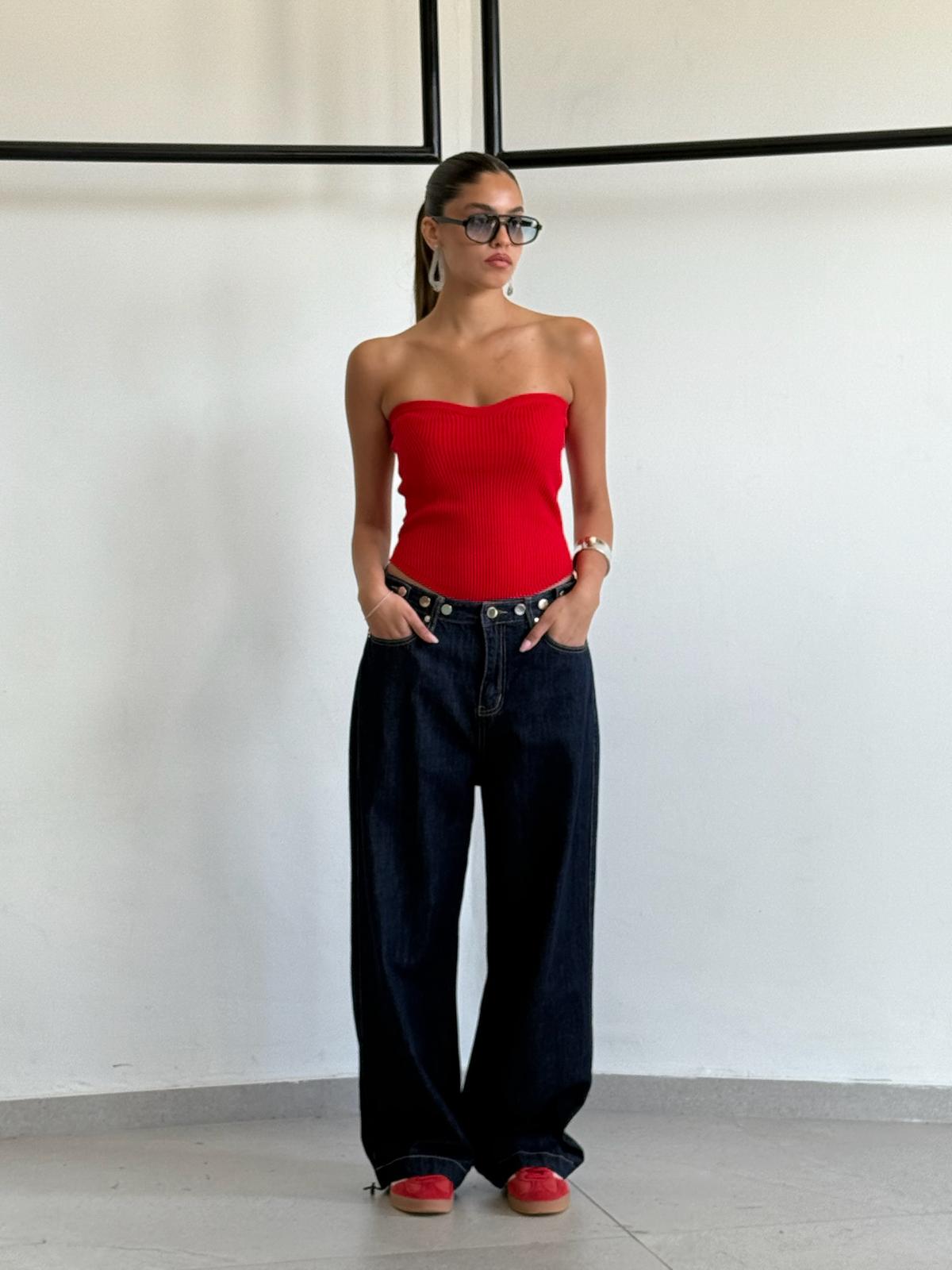 סטרפלס זואי אדום