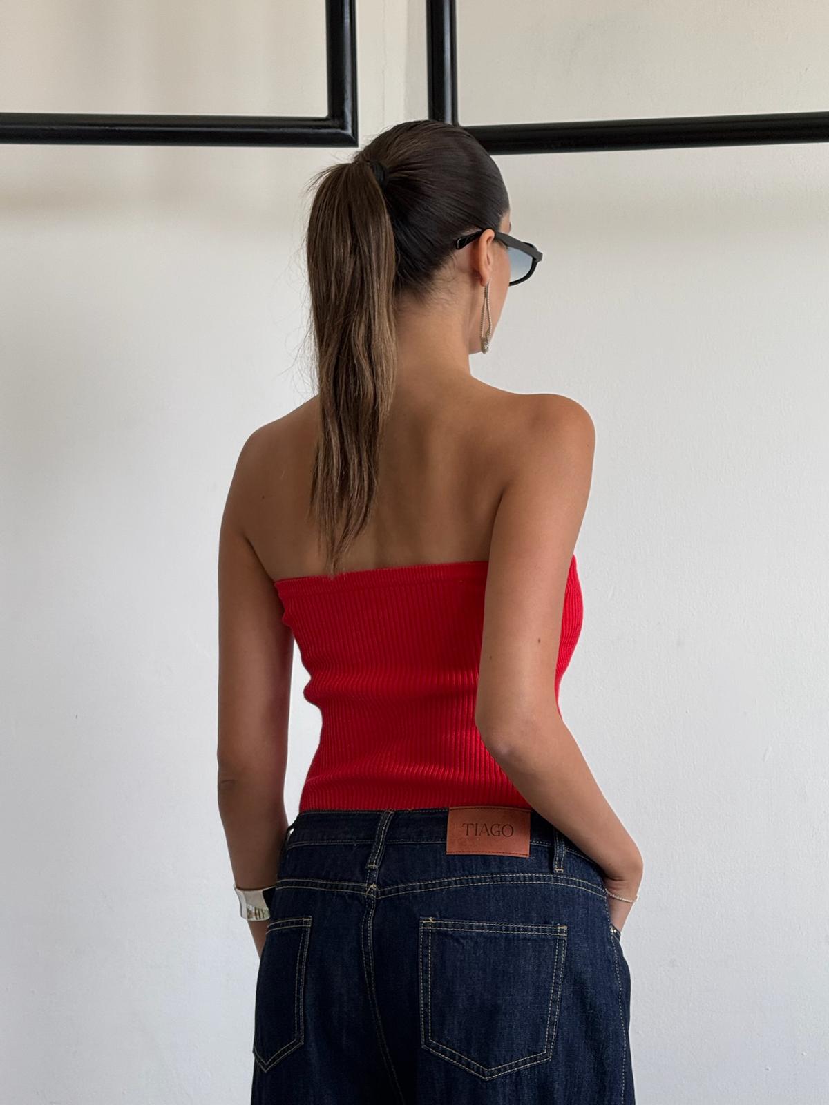 סטרפלס זואי אדום