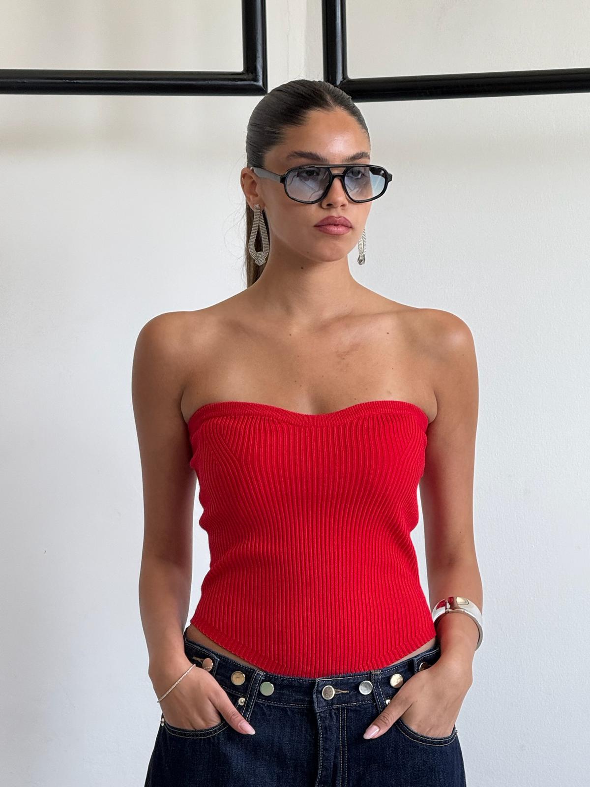 סטרפלס זואי אדום