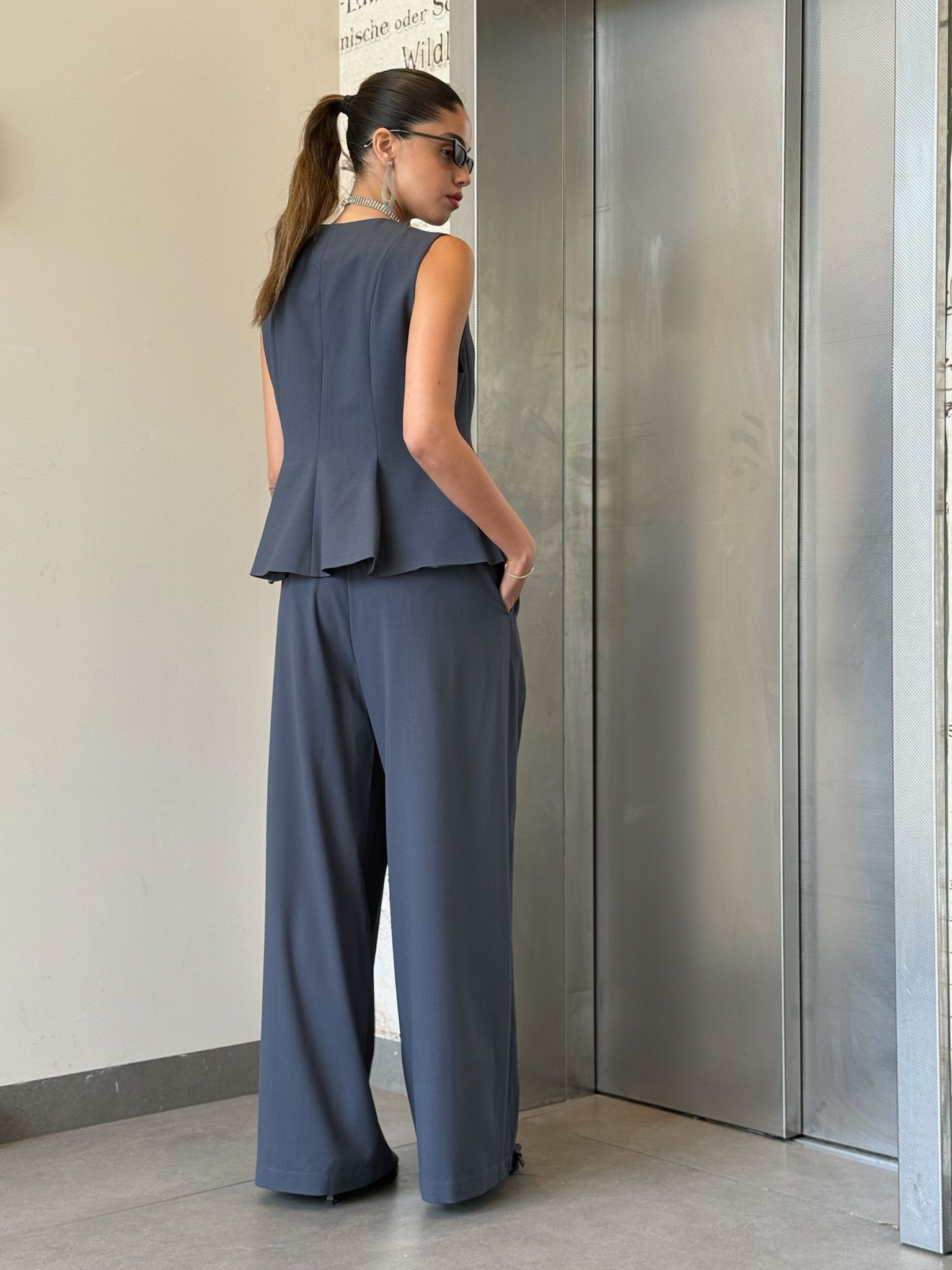 מכנס שלבי כחול אפור