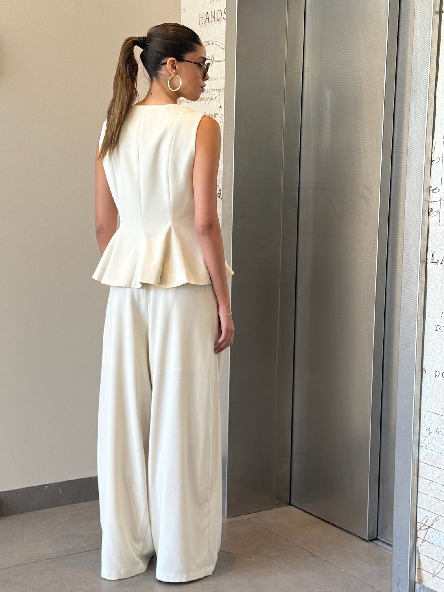 מכנס שלבי שמנת