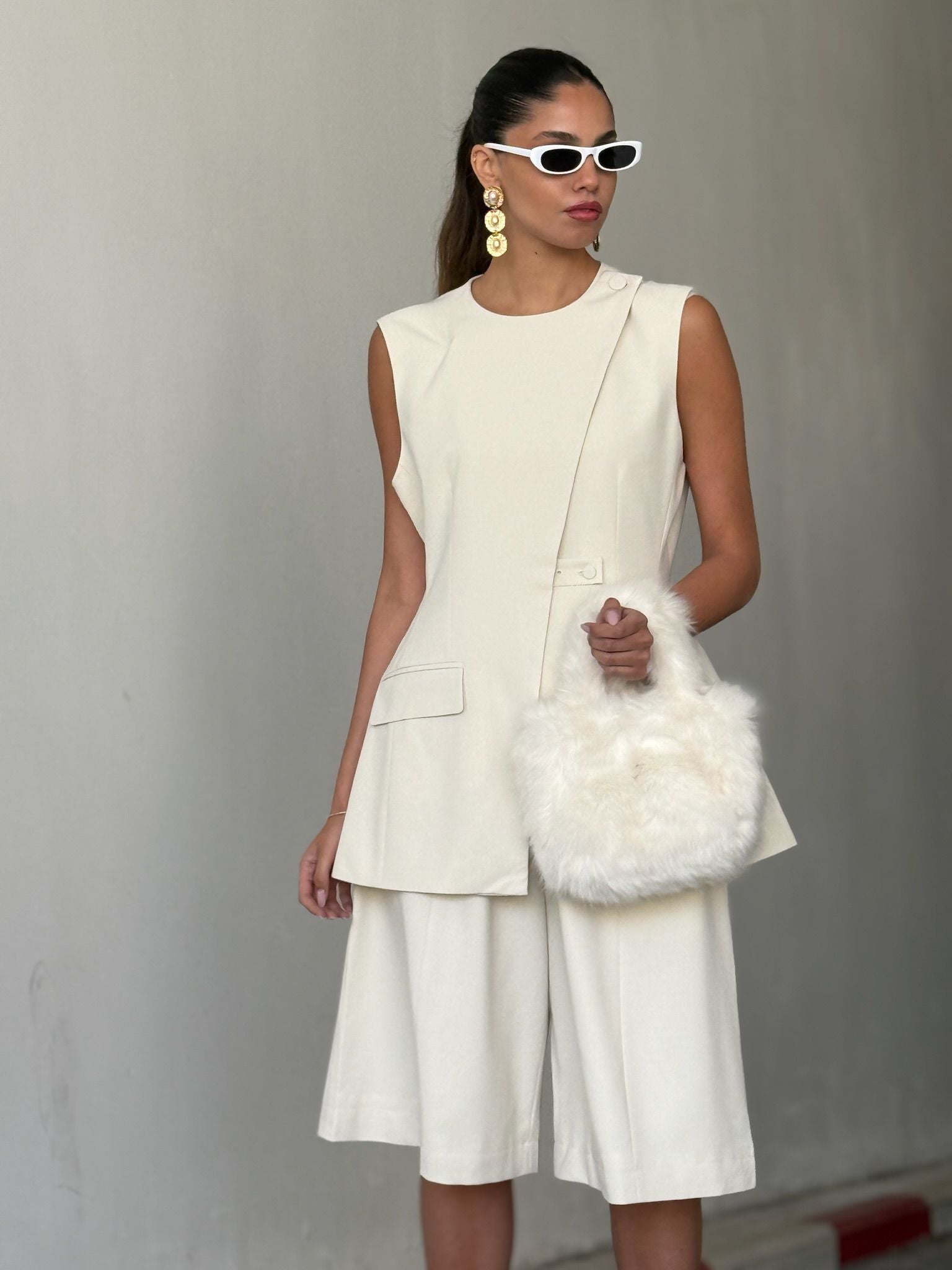 מכנס רויה שמנת