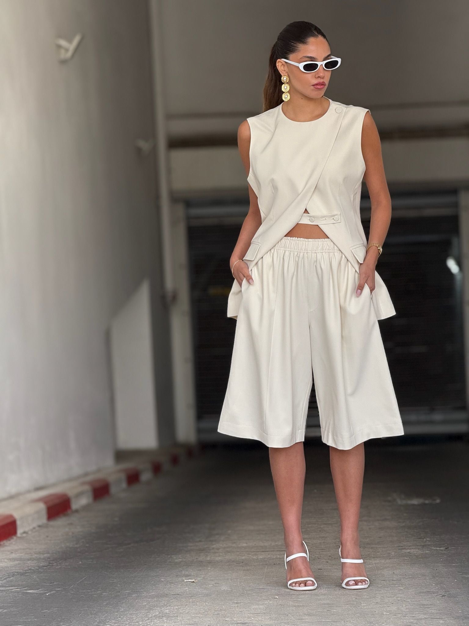 מכנס רויה שמנת